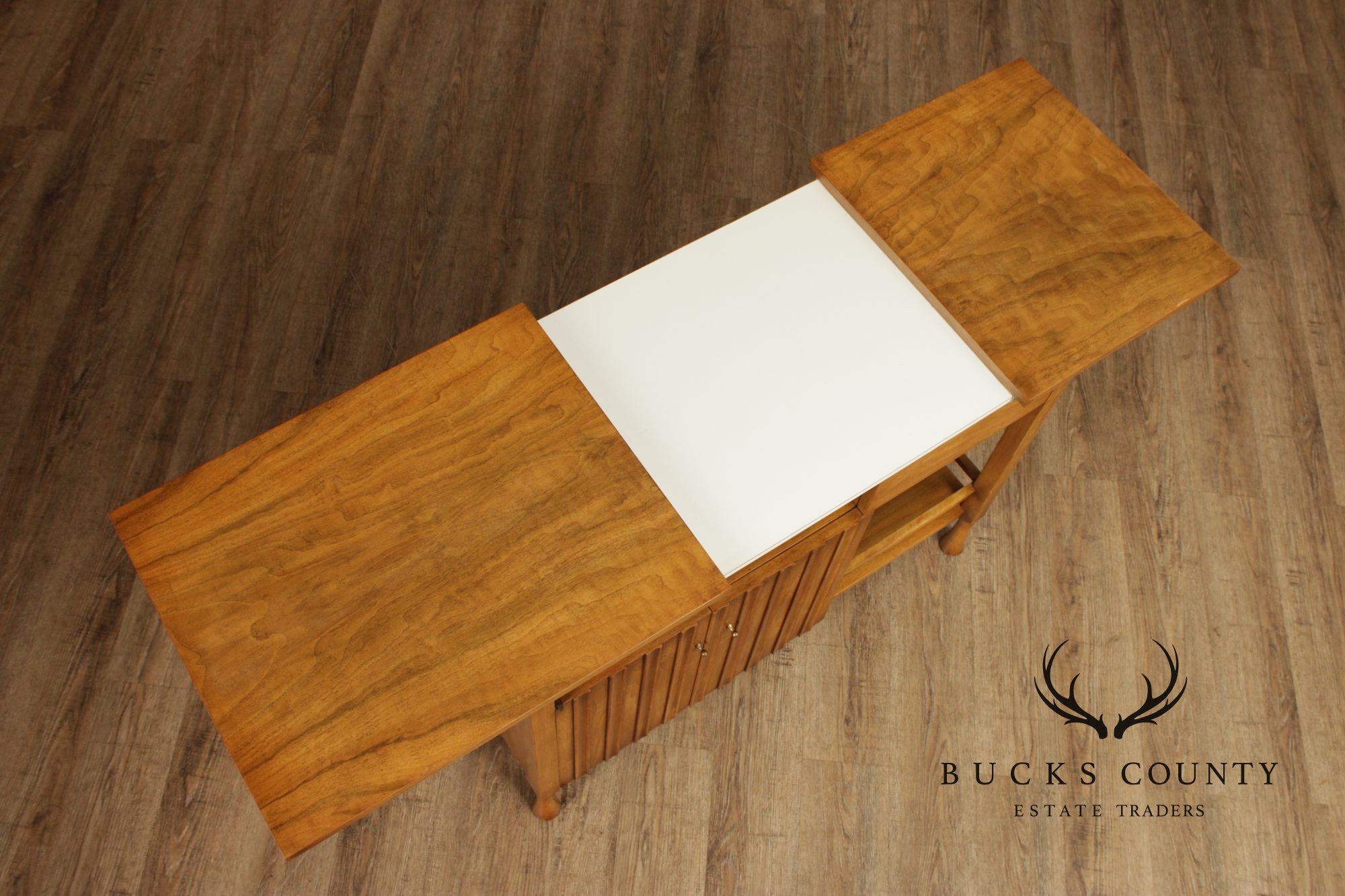 John Widdicomb Mid Century Modern Walnut Bar Cabinet