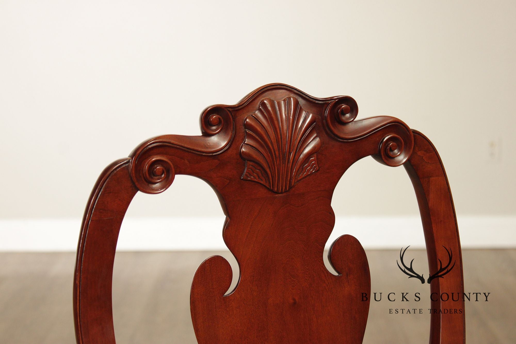 Kindel Winterthur Collection Set Of Six Carved Dining Chairs
