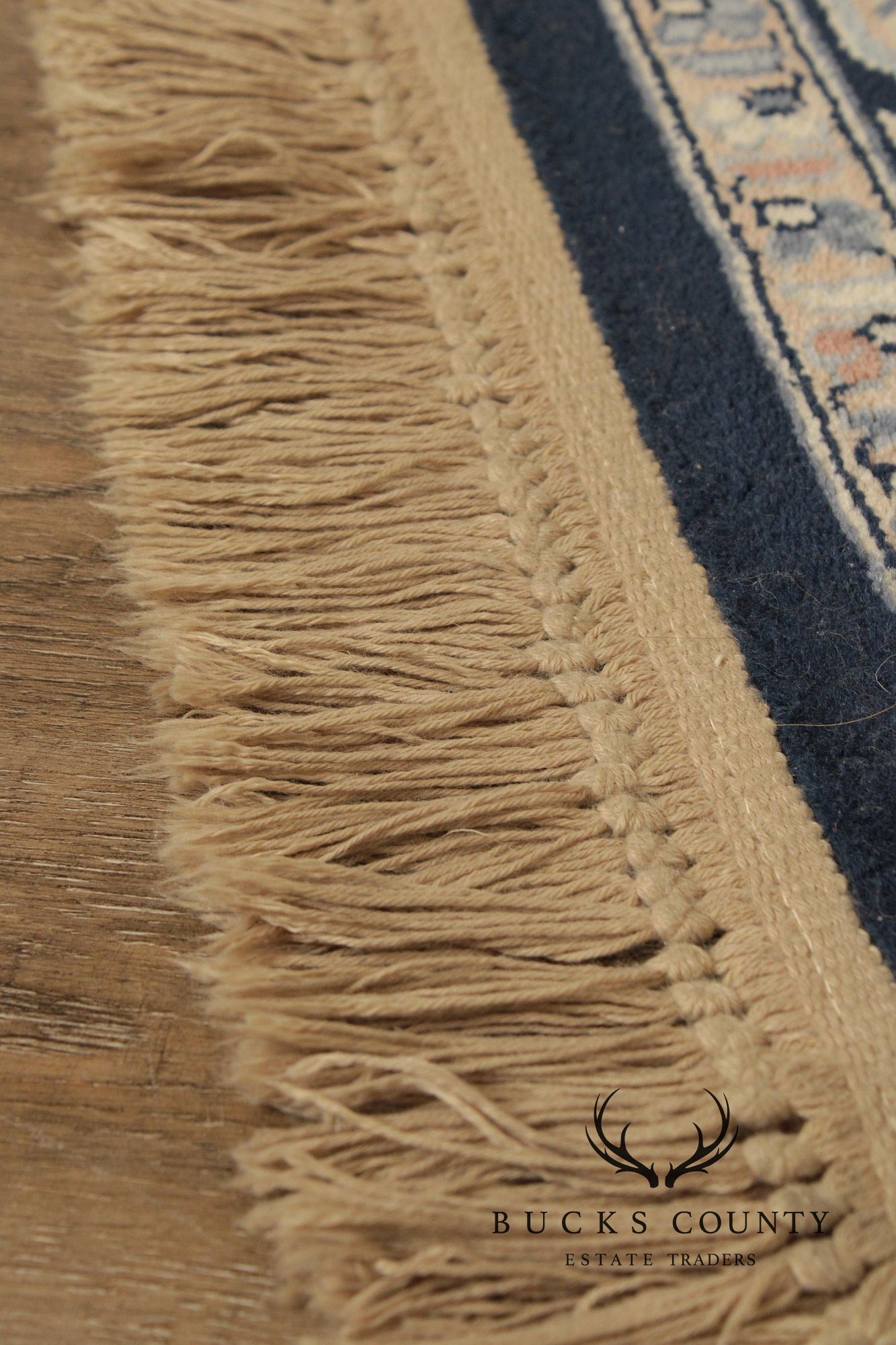 Karastan Blue Heriz Wool Area Rug 5.9 X 9