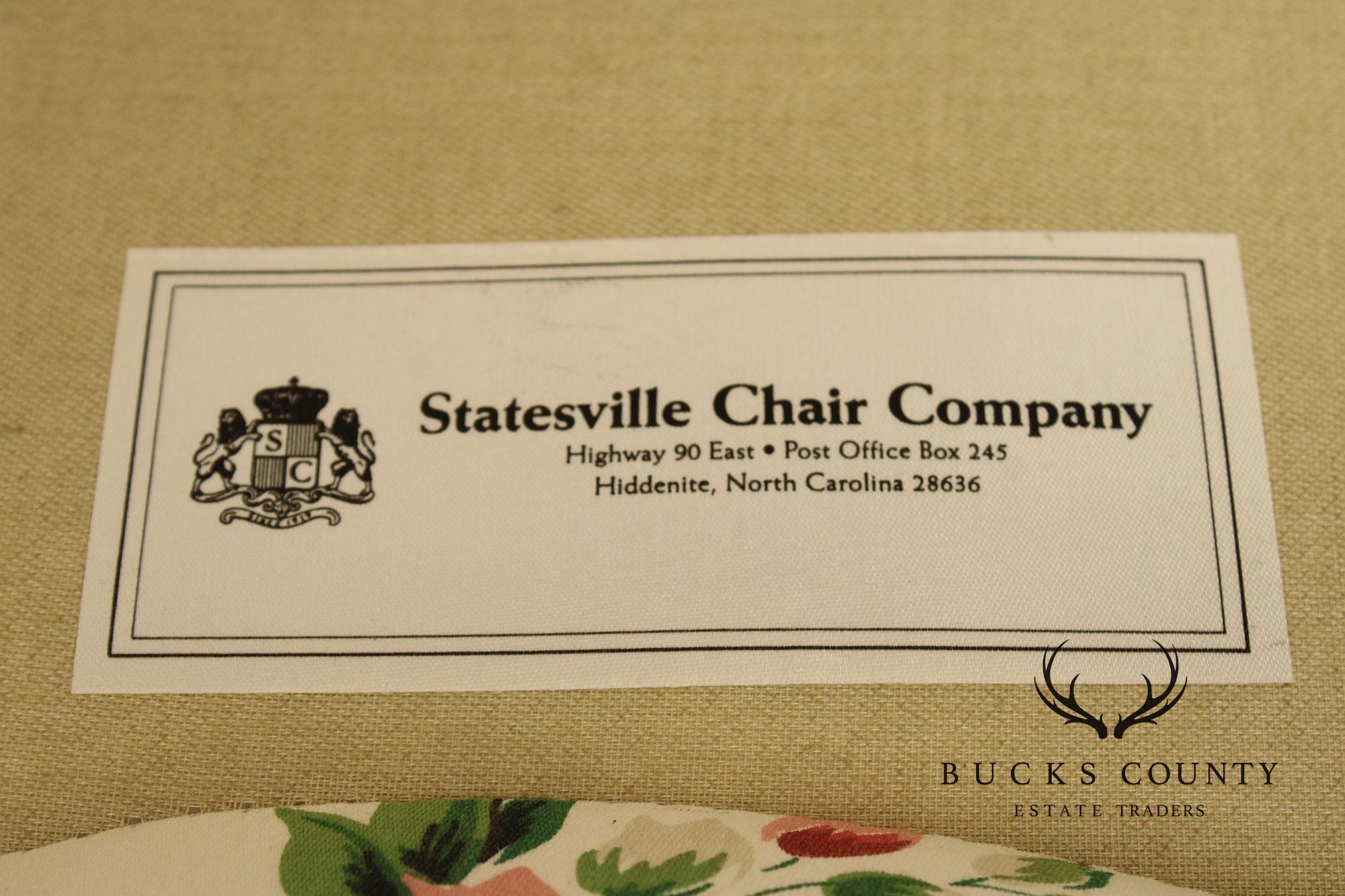 Statesville Chair Co. Georgian Style Wing Chair