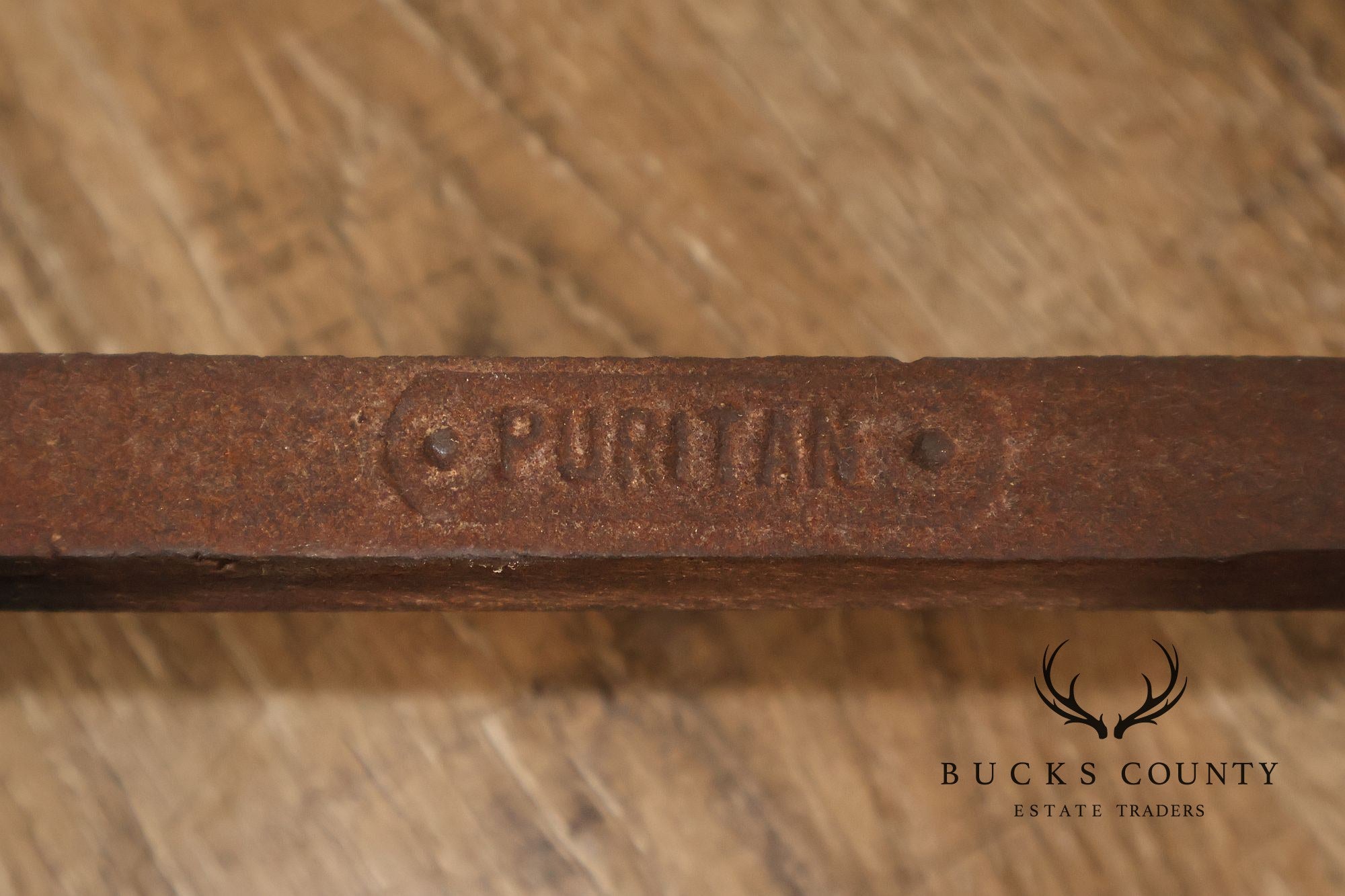 Puritan Federal Style Pair of Brass Andirons