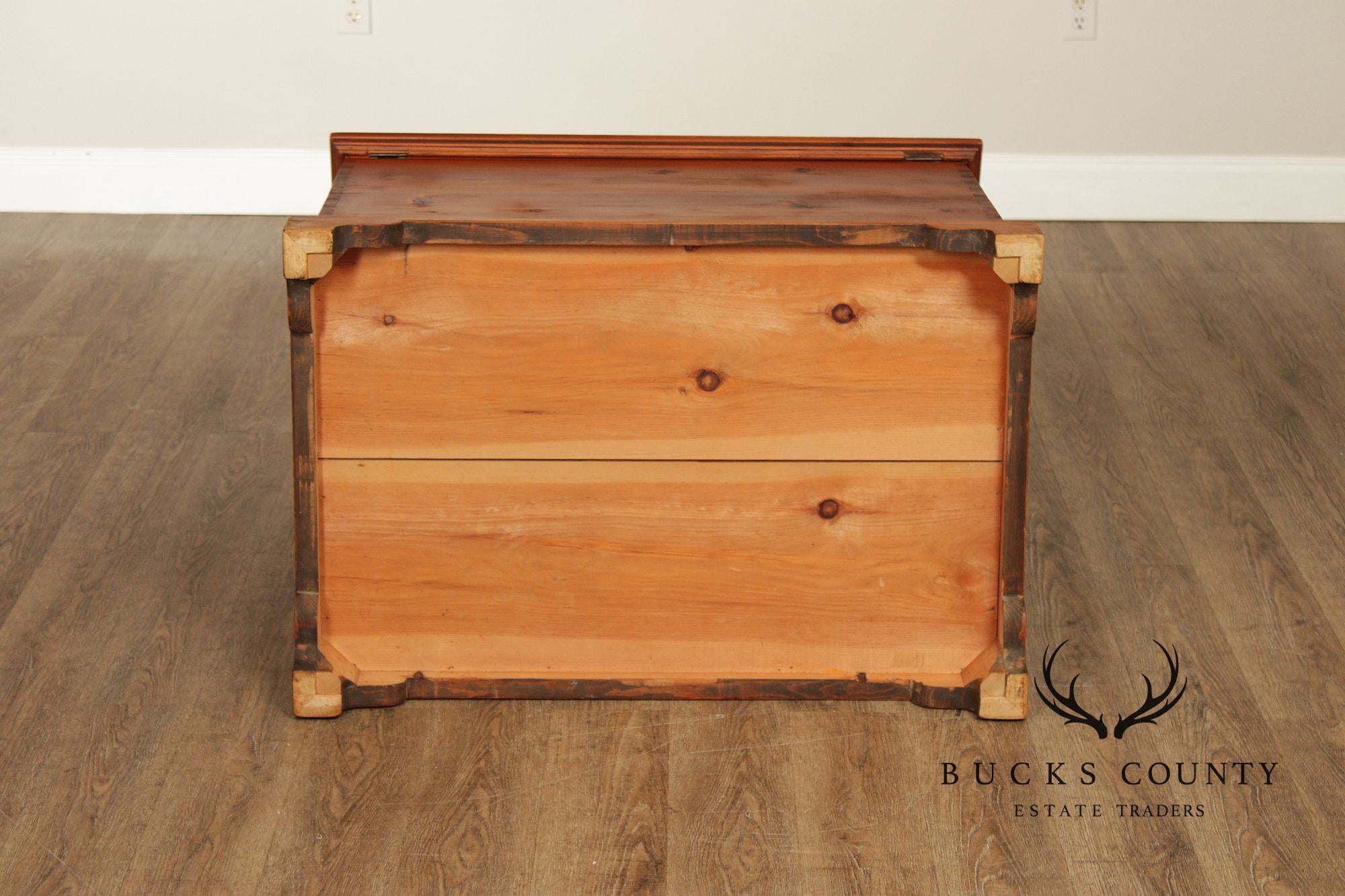 Georgian Style Dovetailed Pine Blanket Chest