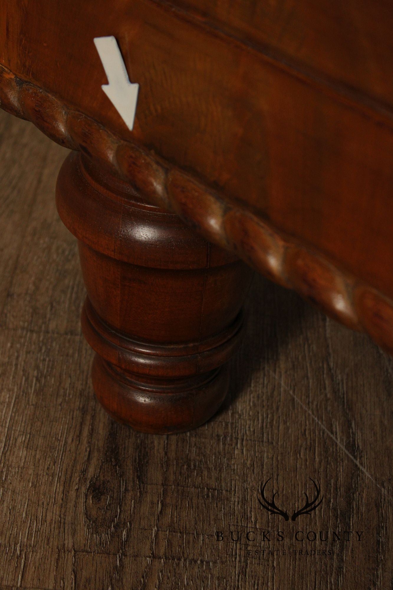 Antique American Empire Carved Mahogany Sofa