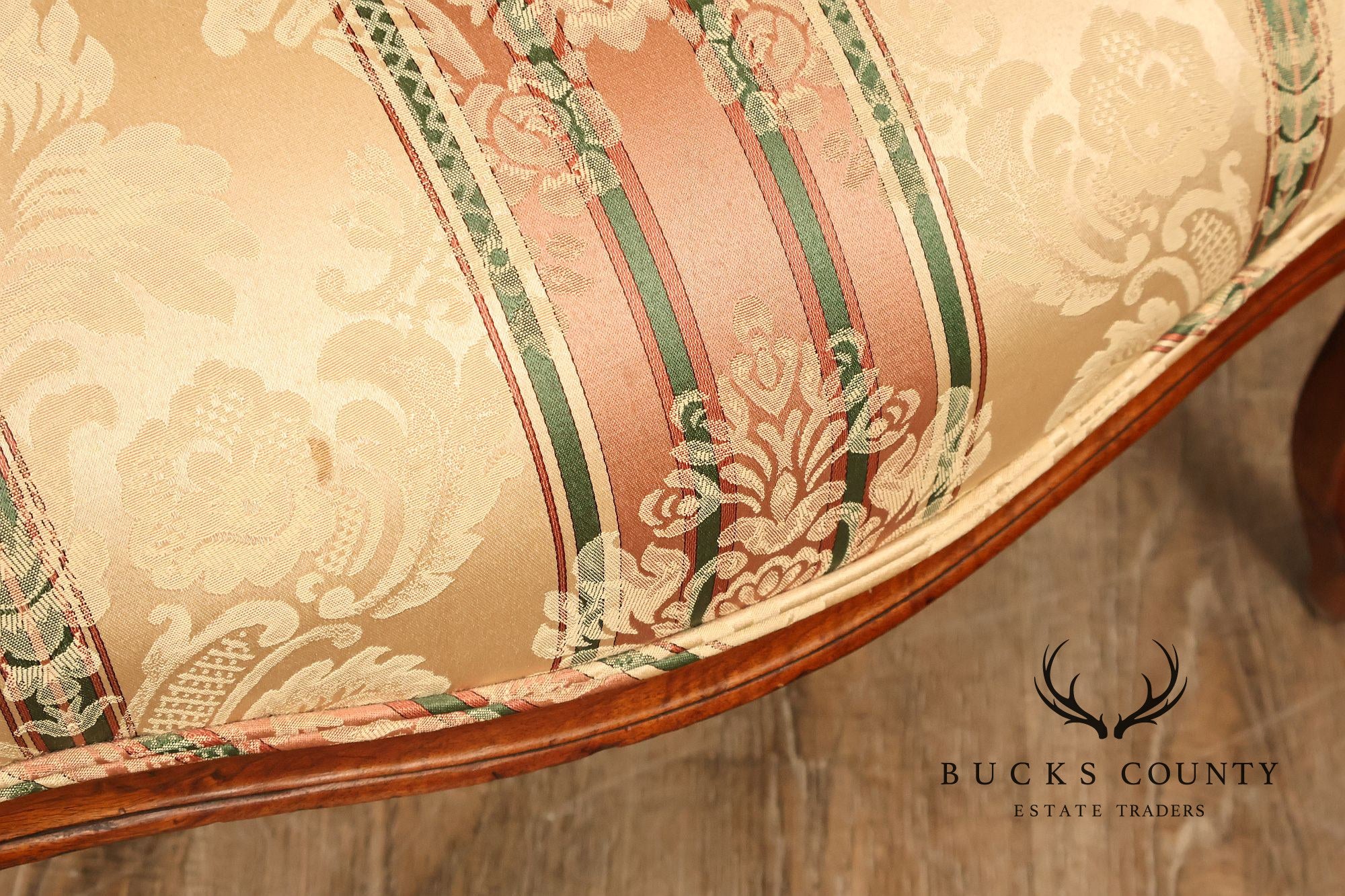 French Louis XV Style Upholstered Armchair