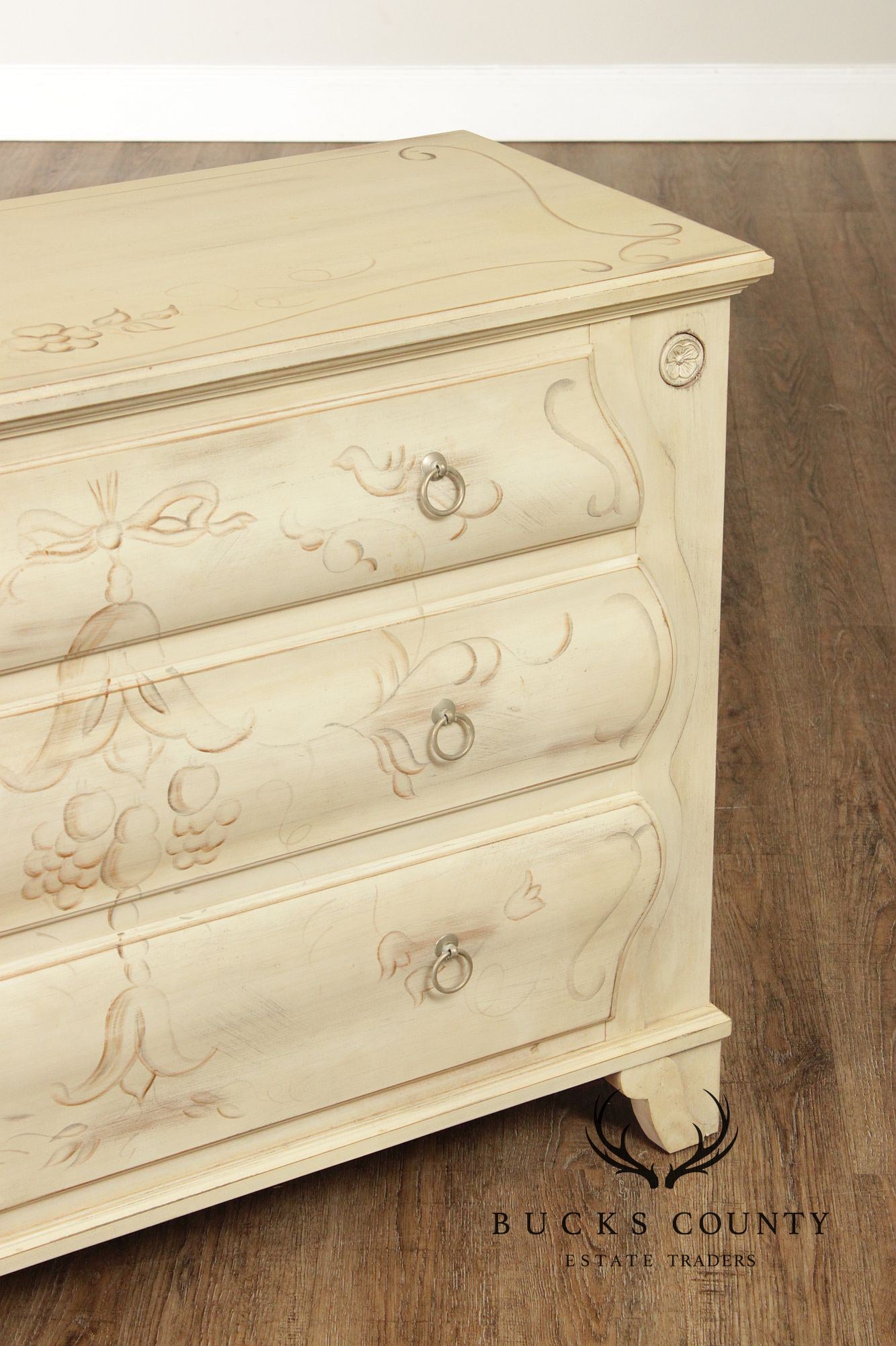 Ethan Allen 'Legacy' Paint Decorated Chest of Drawers