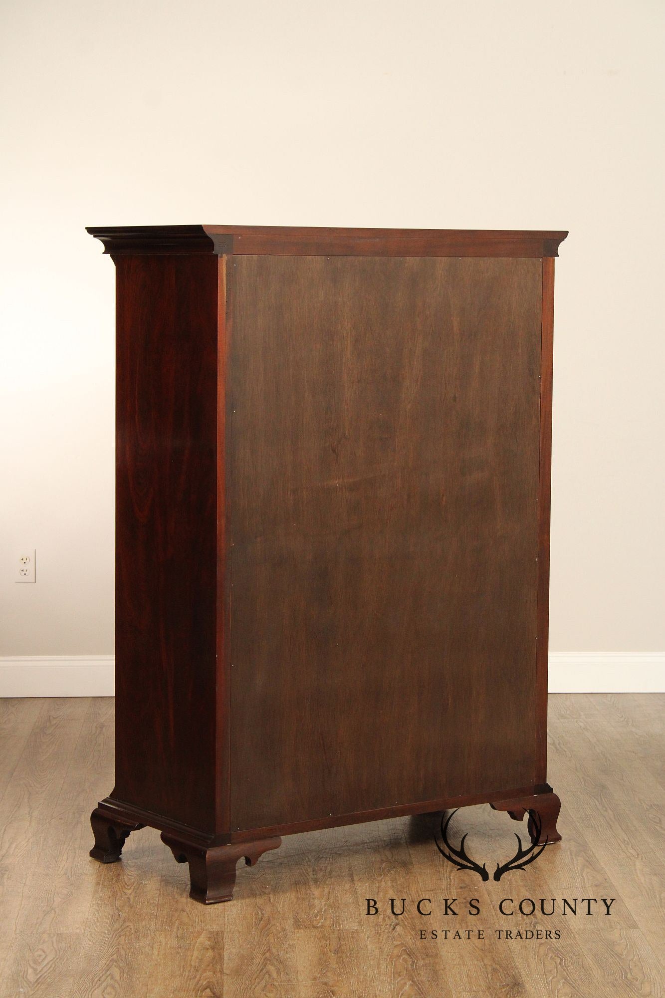 Stickley Georgian Style Inlaid Mahogany Tall Chest