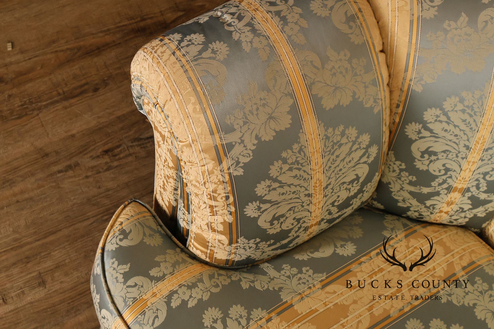 Kindel Custom Upholstered Channel Back Sofa