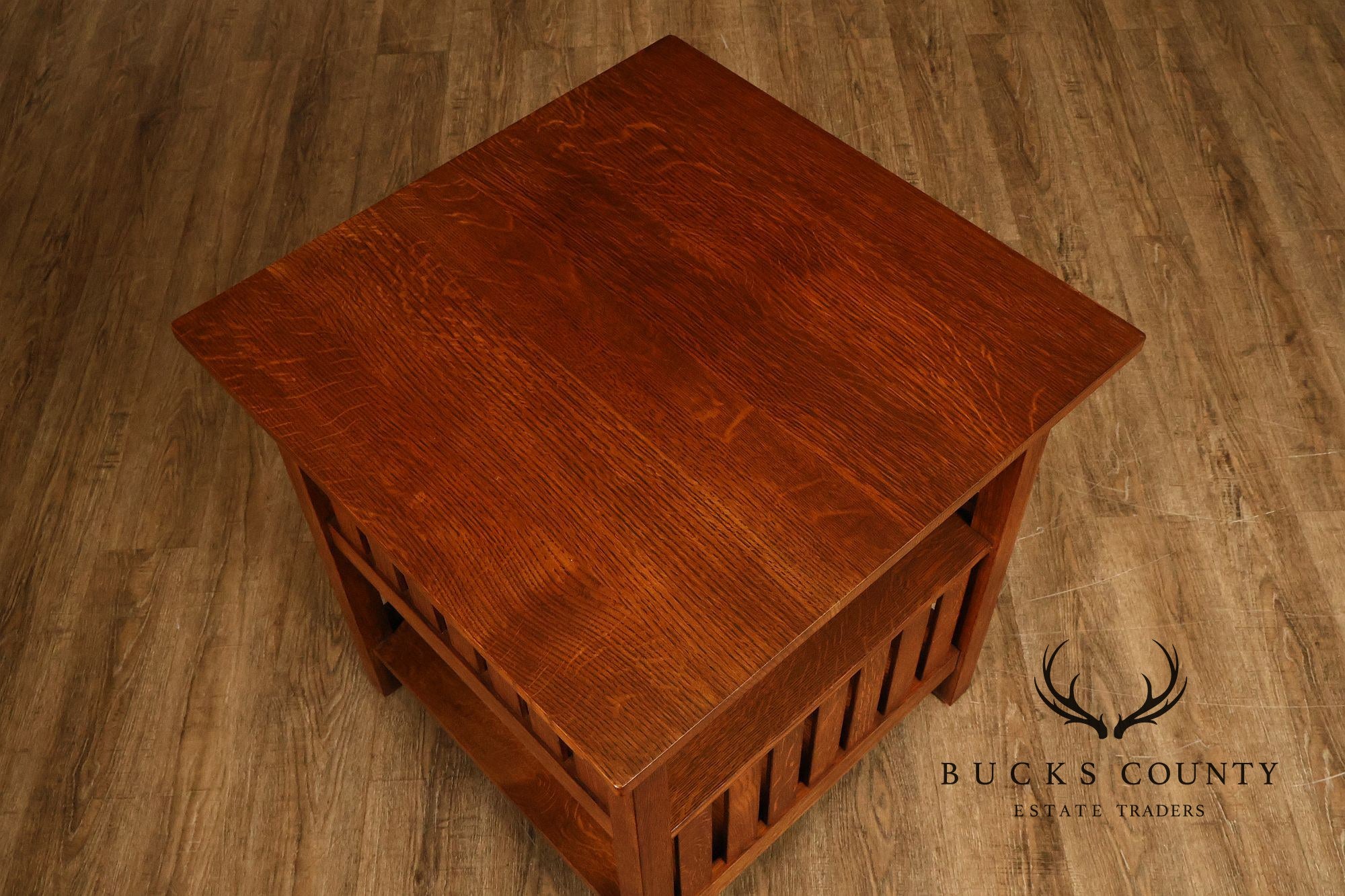 Stickley Mission Collection Slatted Oak Book Table