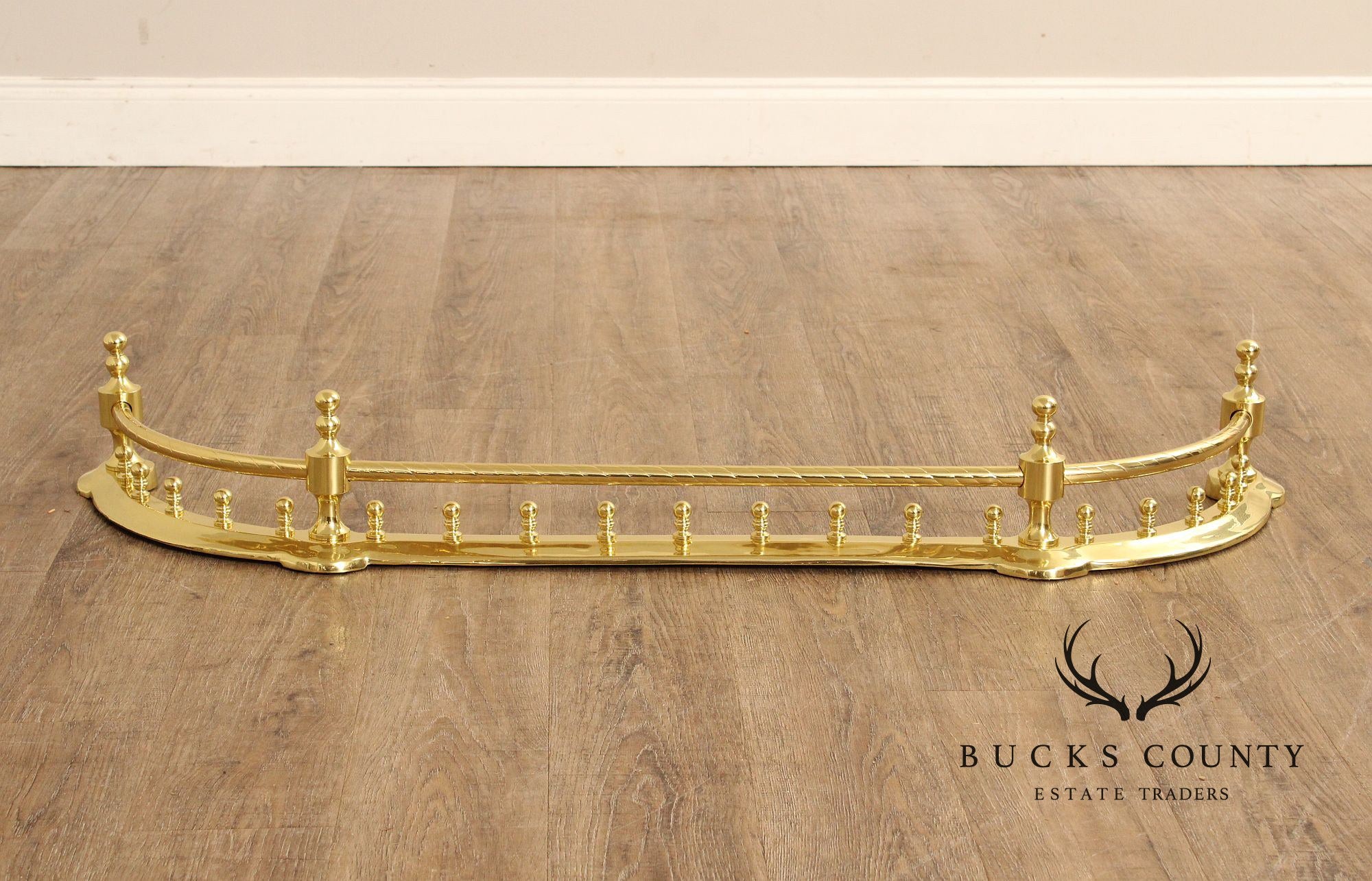 Traditional Polished Brass Fireplace Fender