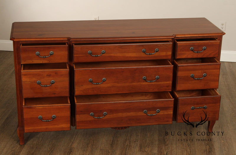 Ethan Allen 'Maison' French Country Style Cherry Triple Dresser