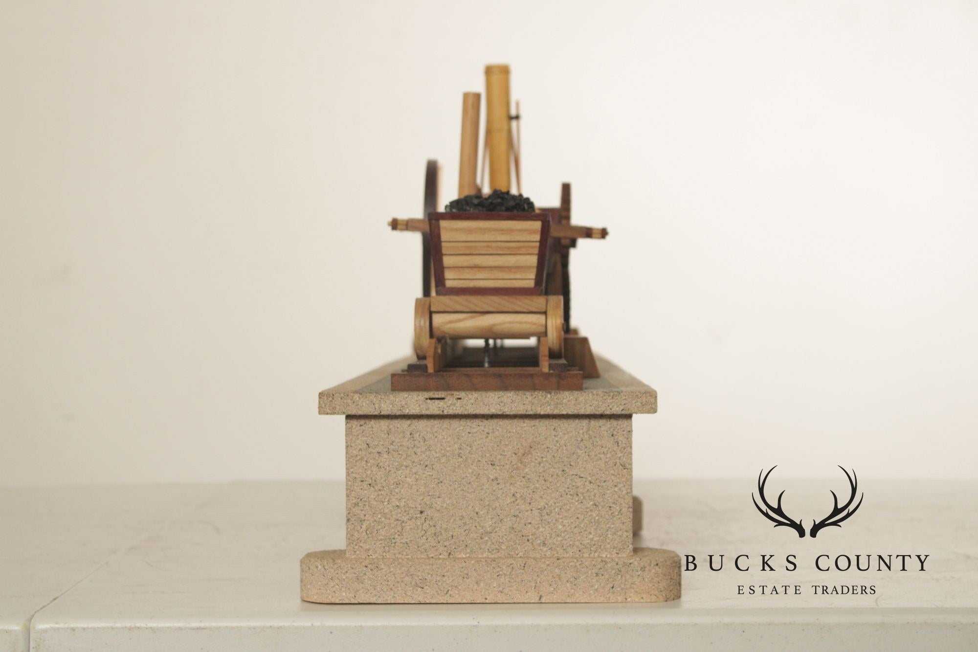 Philip Jacoby Carved Wood Model Train