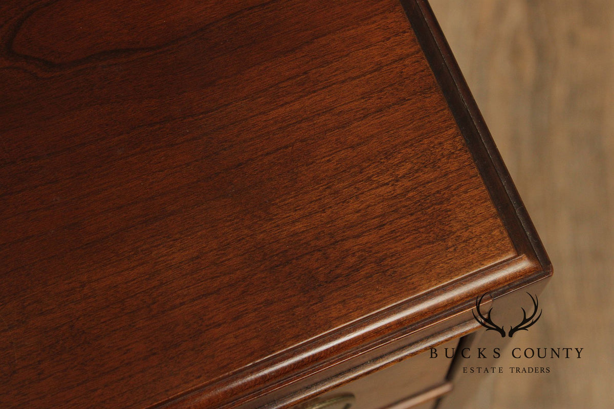Stickley Chippendale Style Cherry Bachelor's Chest Nightstand
