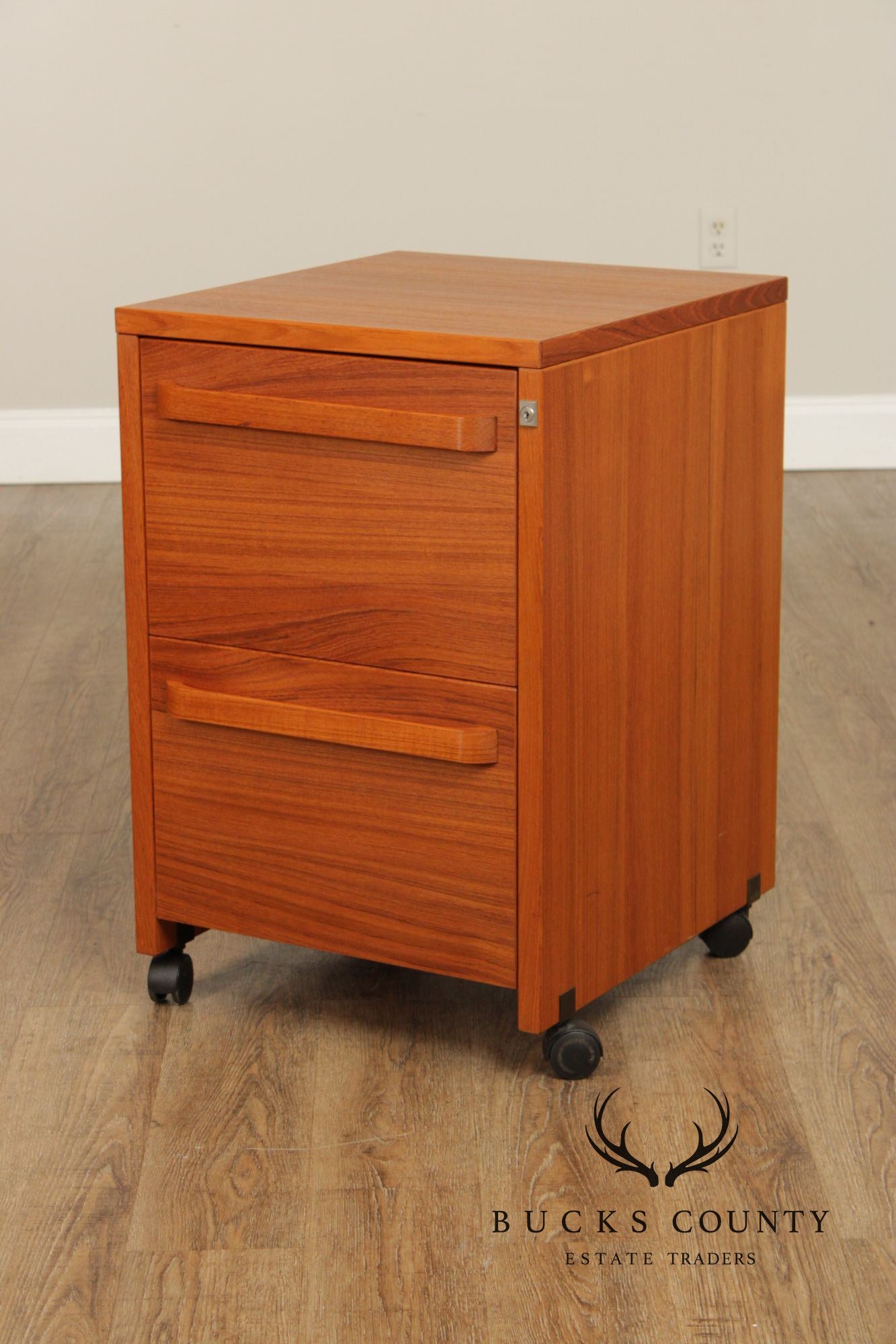 Danish Modern Teak Two-Drawer File Cabinet