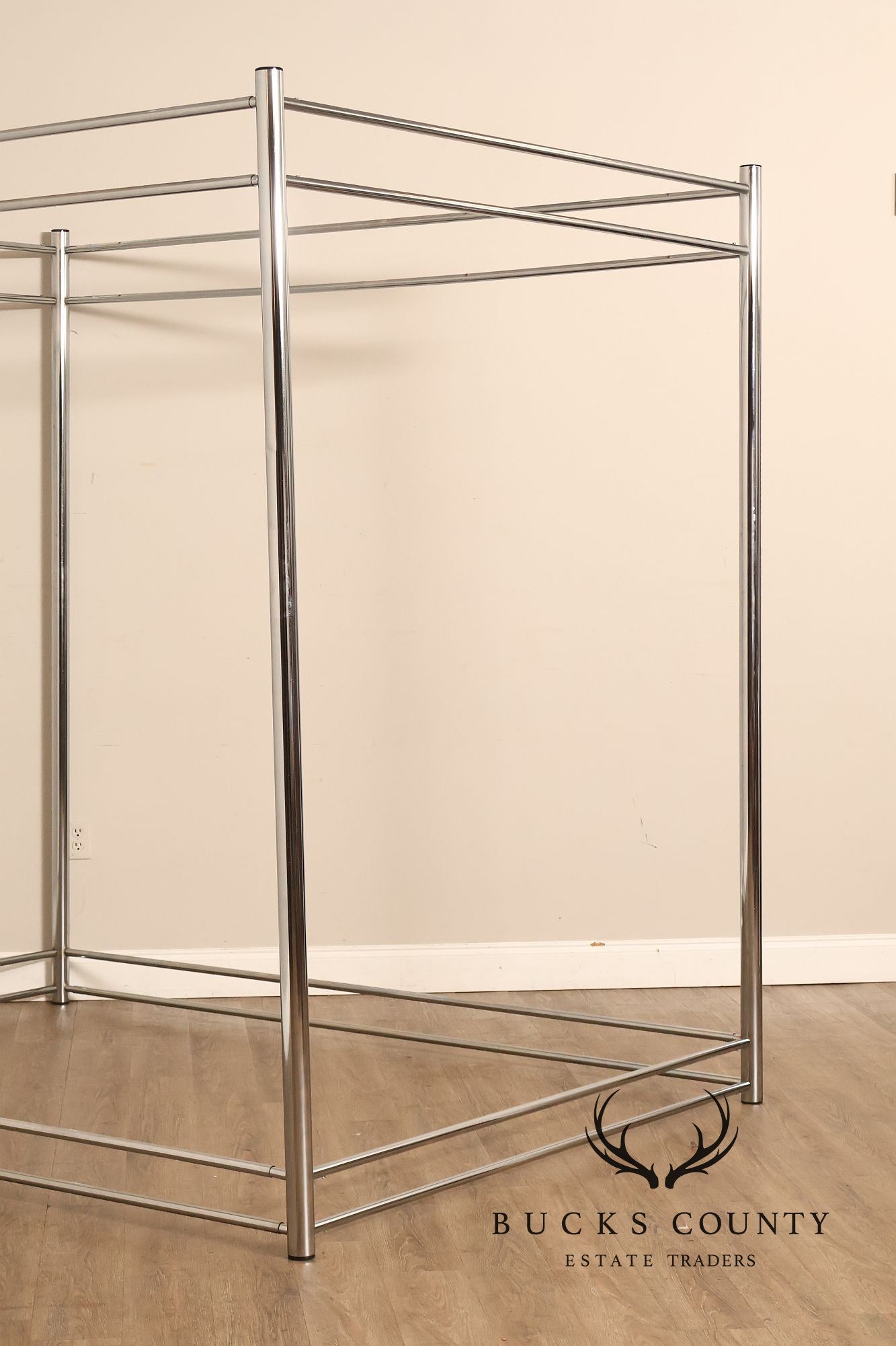 Modern Steel Queen Size Canopy Bedframe