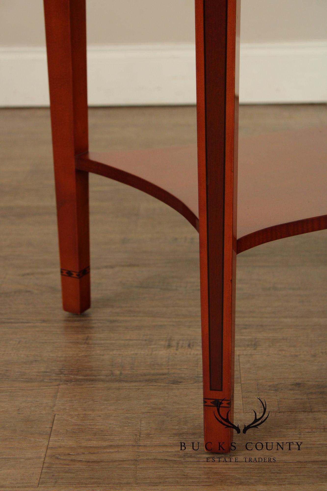 Kindel Federal Style Oval Inlaid End Table