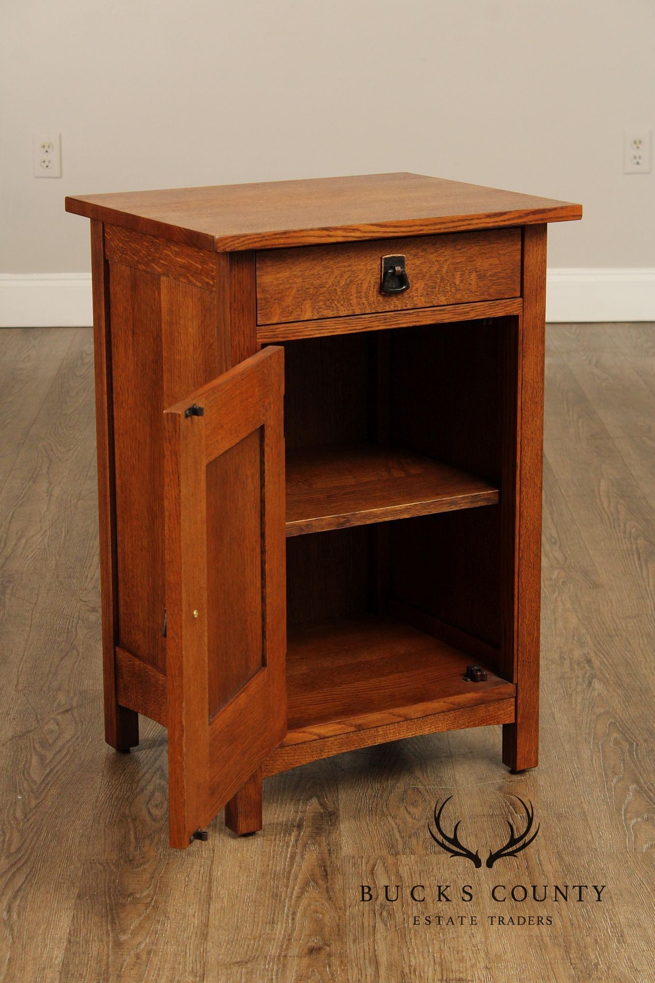 Stickley Mission Collection Oak Nightstand Cabinet