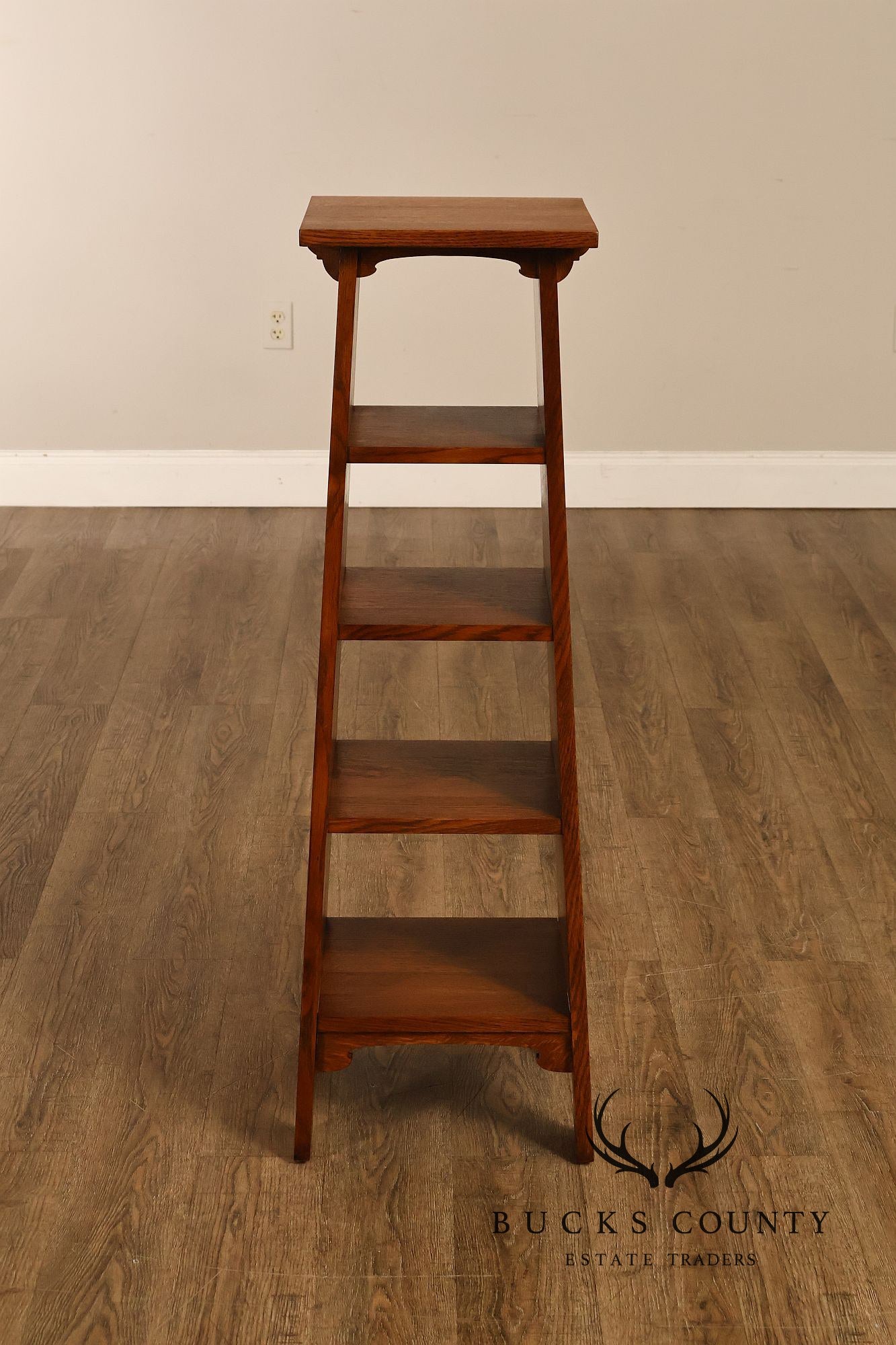Stickley Mission Collection Oak Tree of Life Pedestal