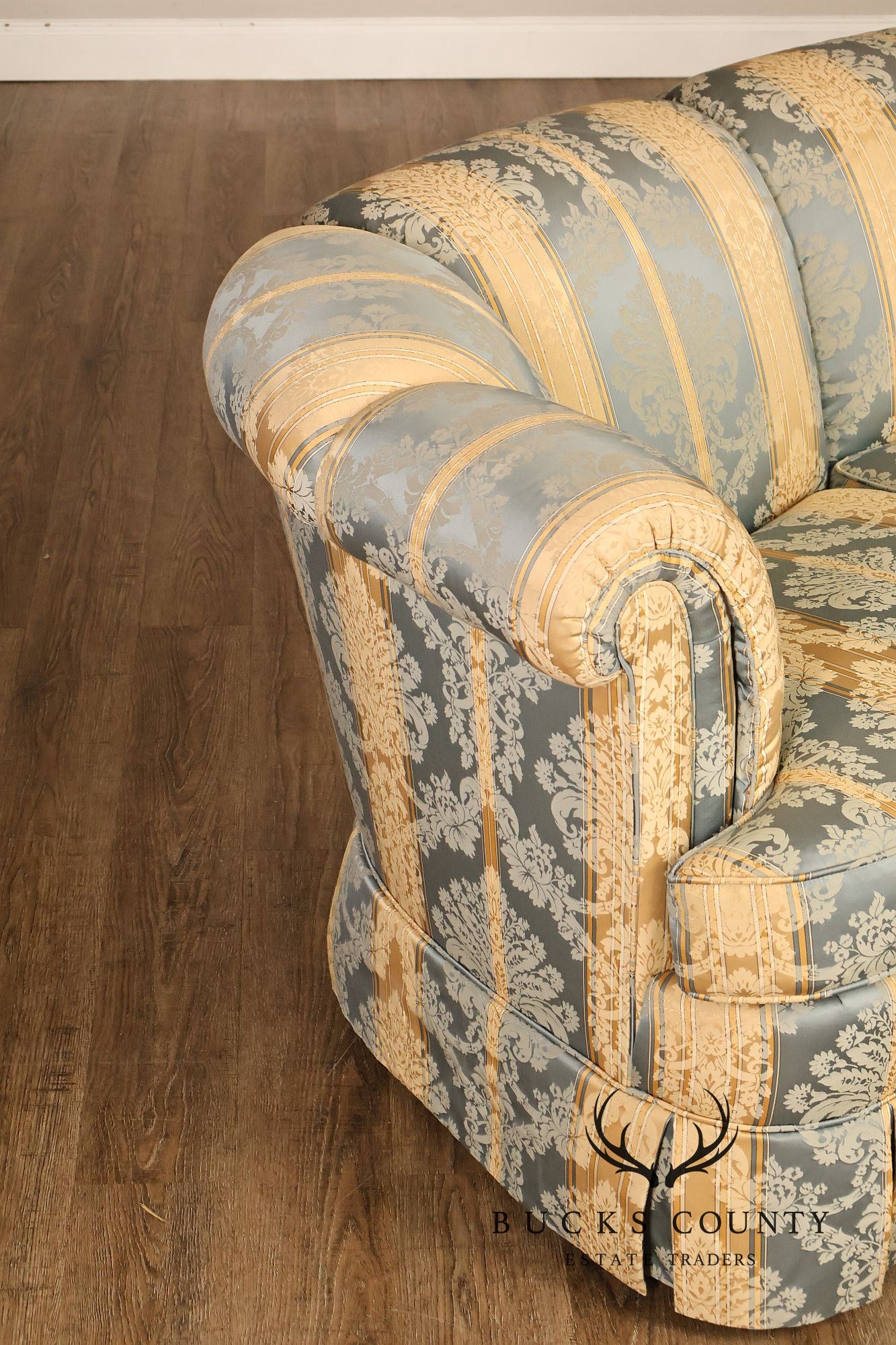 Kindel Custom Upholstered Channel Back Sofa