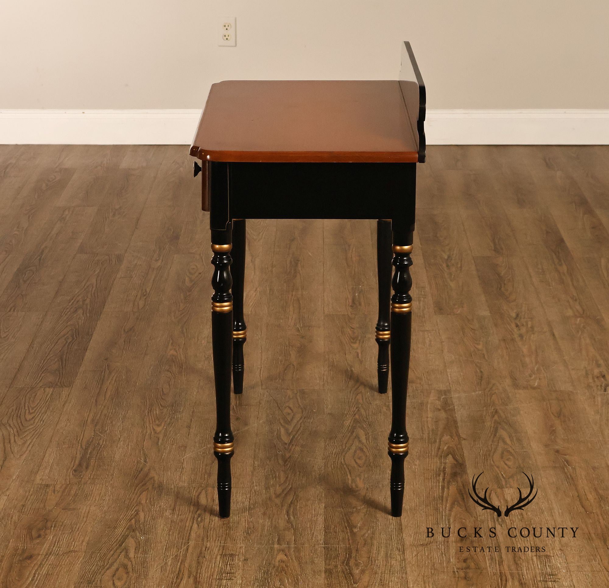 Hitchcock Vintage Ebonized Maple Writing Desk