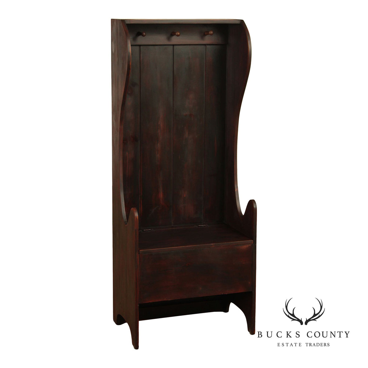 Bobby’s Rule Handcrafted Pine Hall Tree Bench With Storage