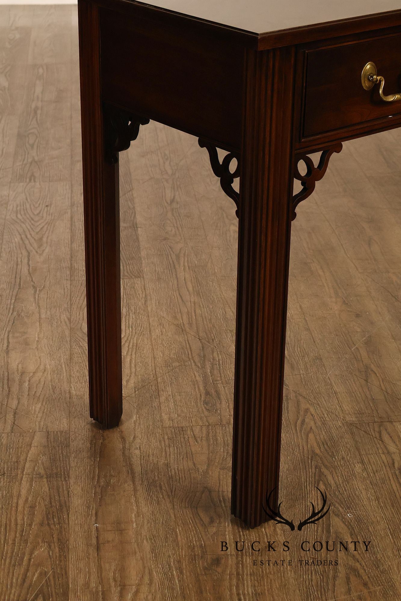 Ethan Allen Chippendale Style Georgian Court Cherry Sofa Table