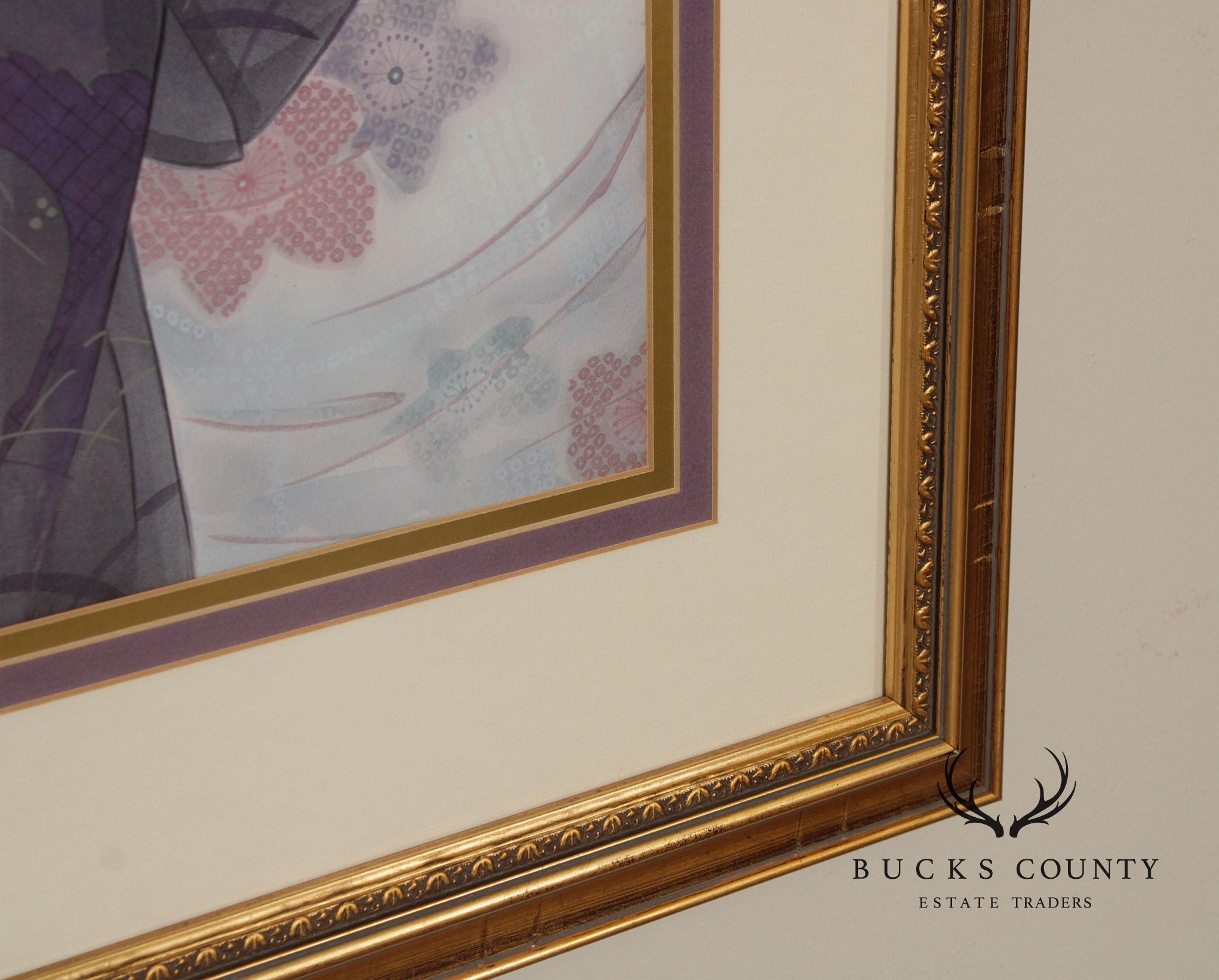 Vintage  Framed Print of a Japanese Woman