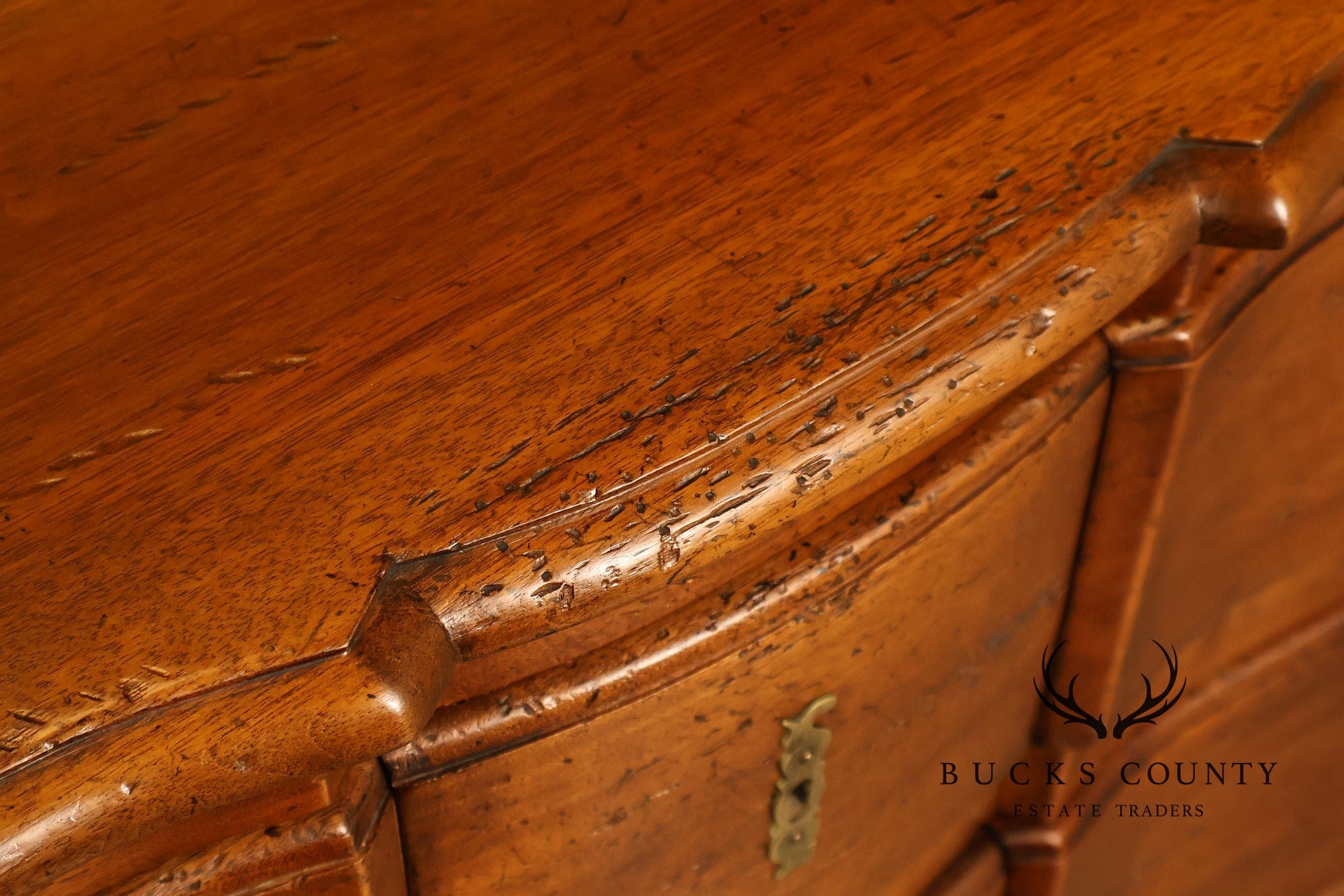 Don Ruseau Custom Continental Style Walnut Chest Of Drawers