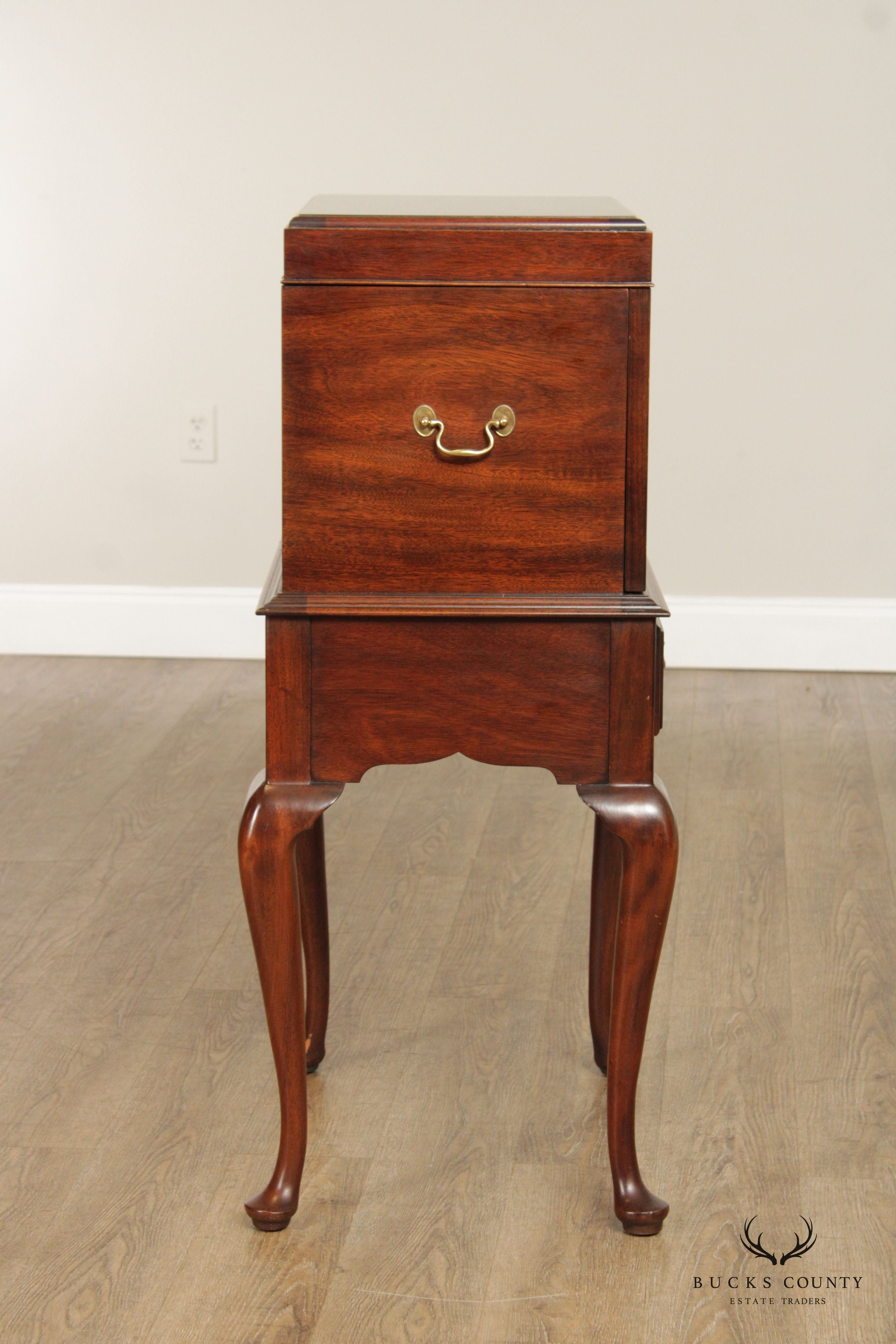 Henkel Harris Queen Anne Style Mahogany Silver Chest