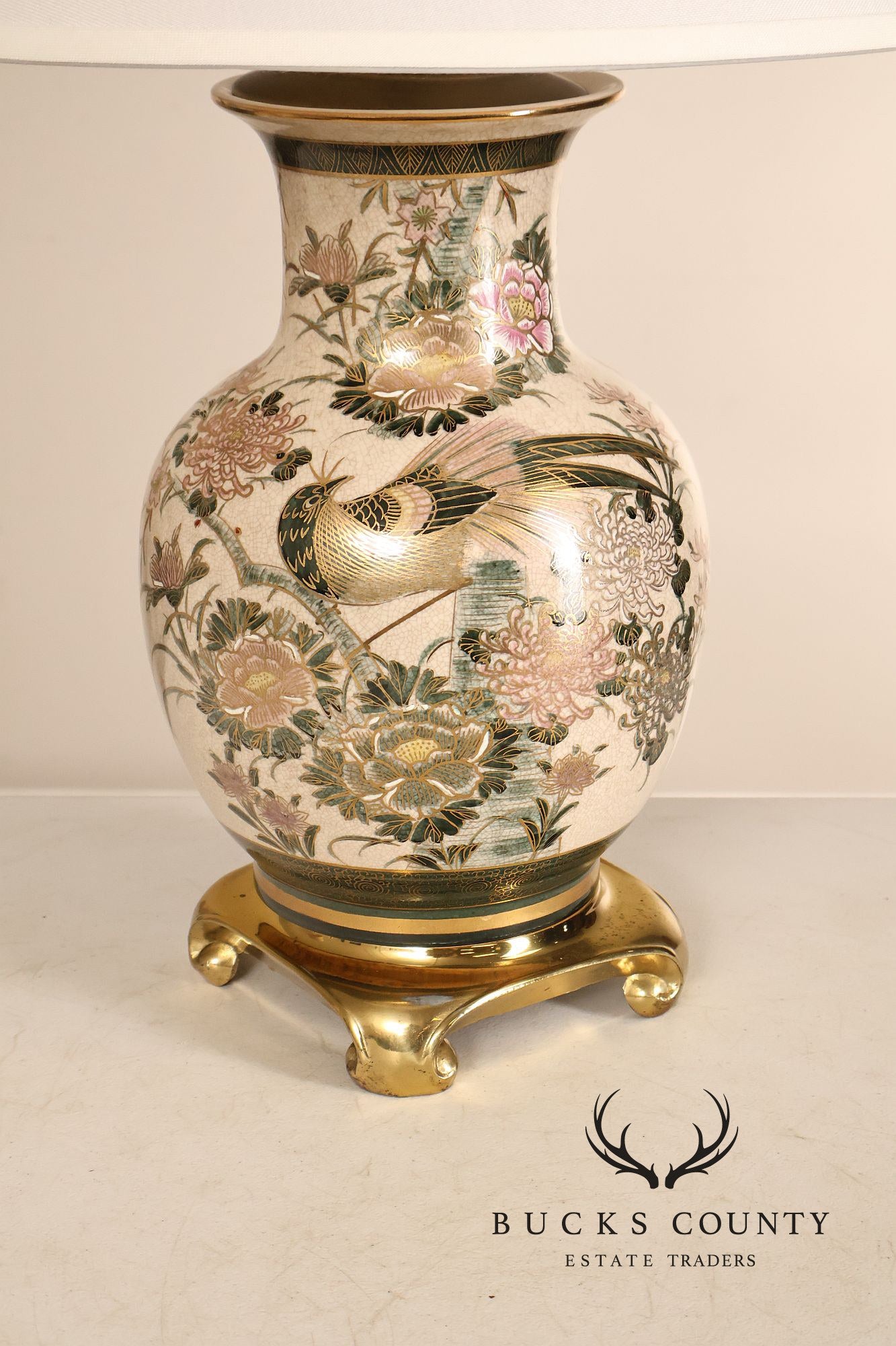 Japanese Style Porcelain Table Lamp