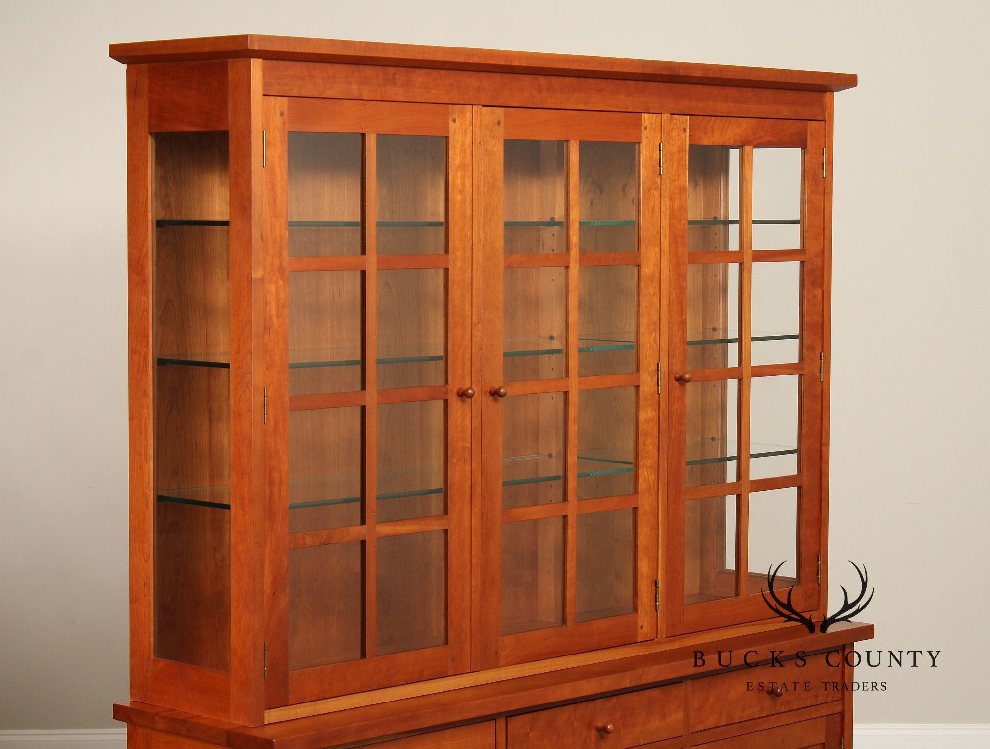 Stickley Mission Collection Cherry China Display Cabinet