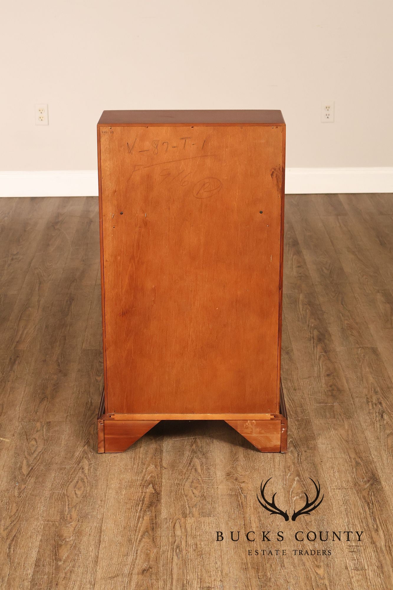 J.B. Van Sciver Co. Colonial Style Cherry Narrow Slant Front Desk