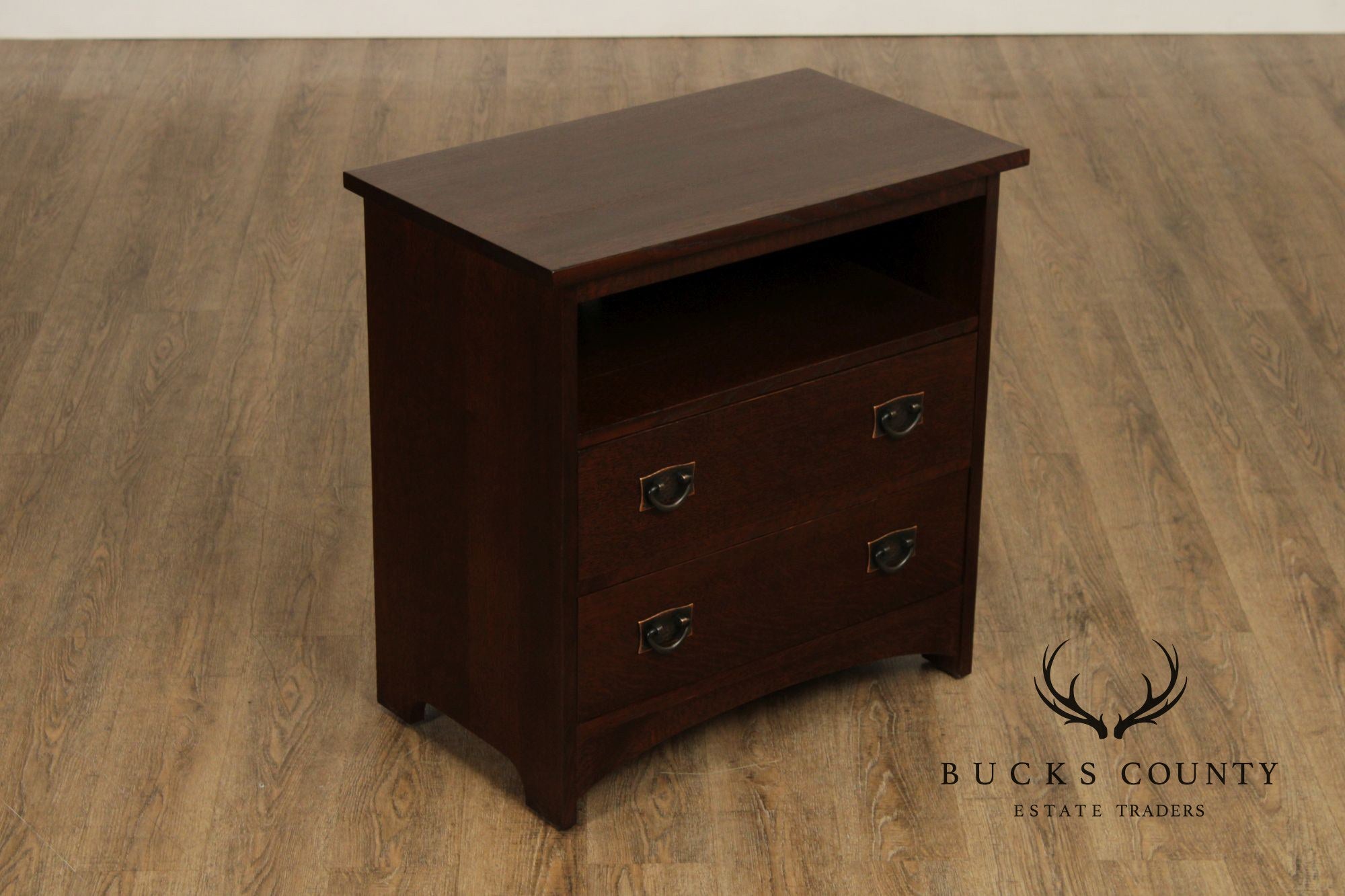 Stickley Mission Collection Oak Two-Drawer Media Console