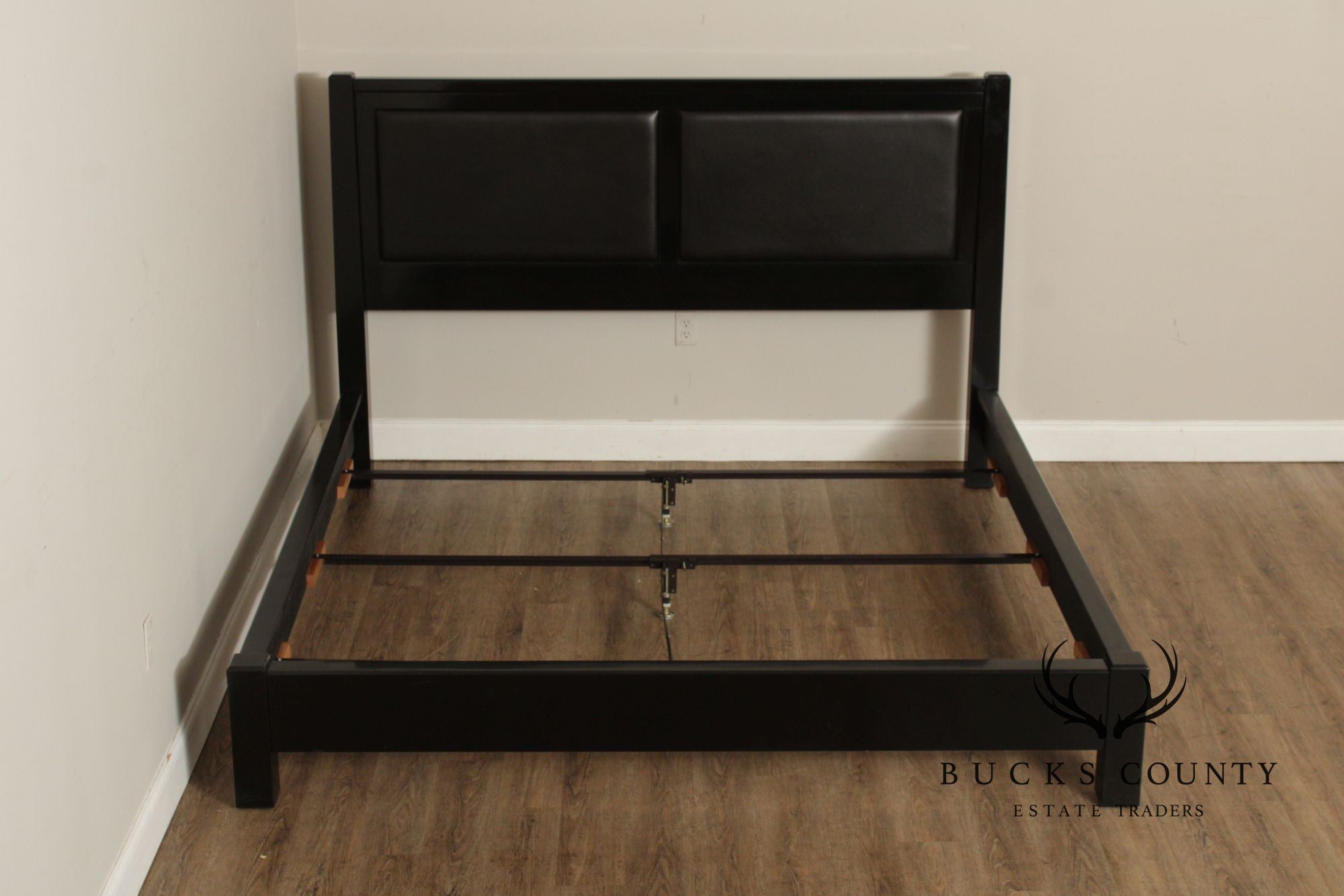 Stickley John Widdicomb Collection Ebonized King Panel Bed