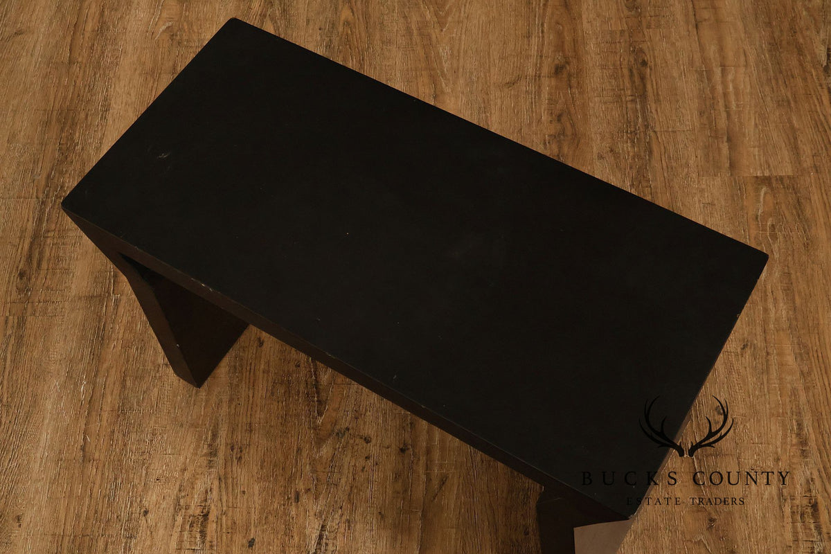 Modern Black Lacquer Bench or Console