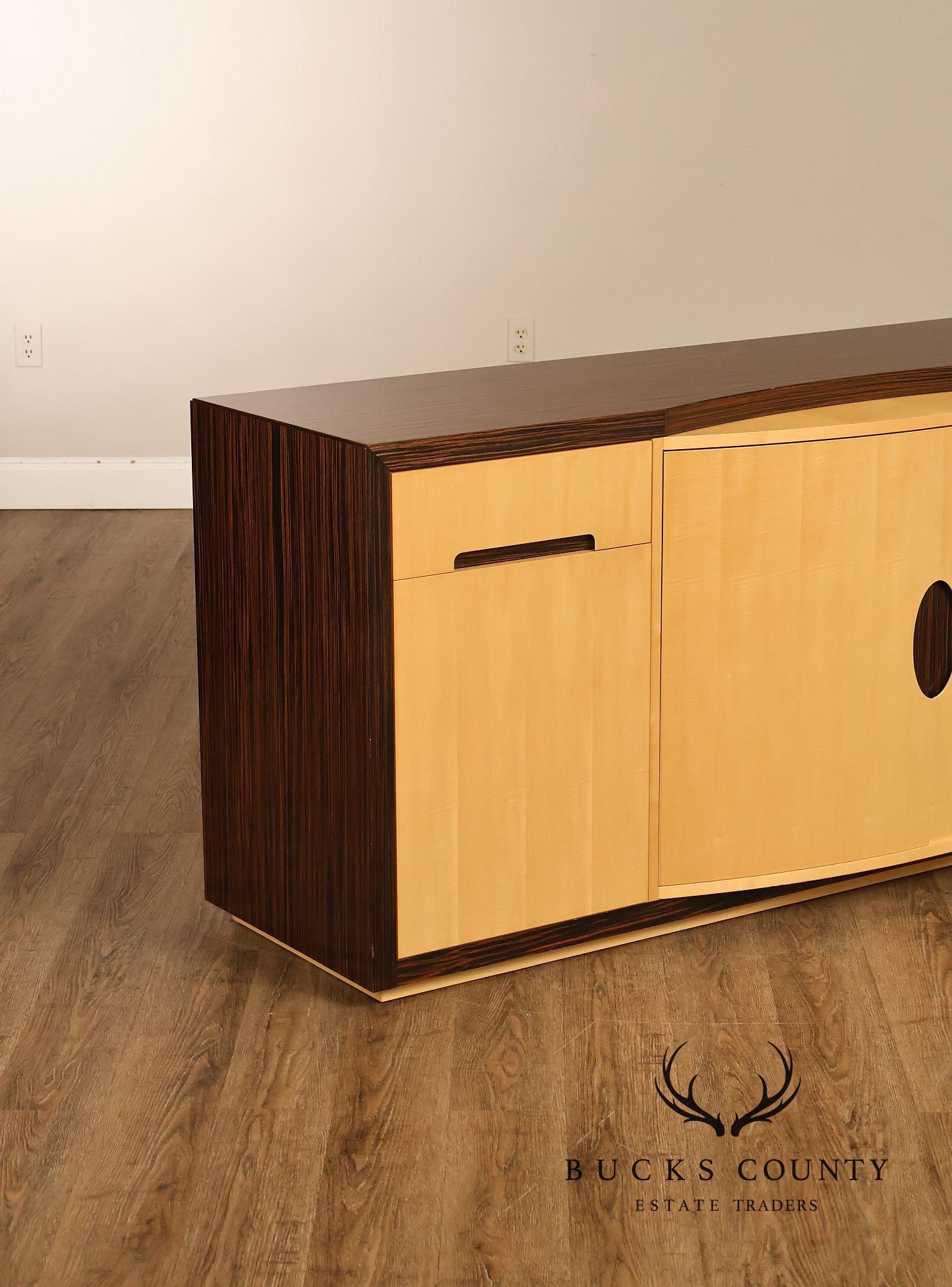 Giorgio Collection Italian Art Deco Style Mixed Wood Sideboard