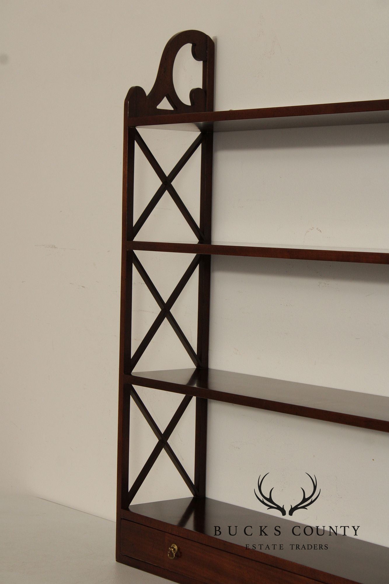 Kittinger Williamsburg Adaptation Mahogany Wall Shelf