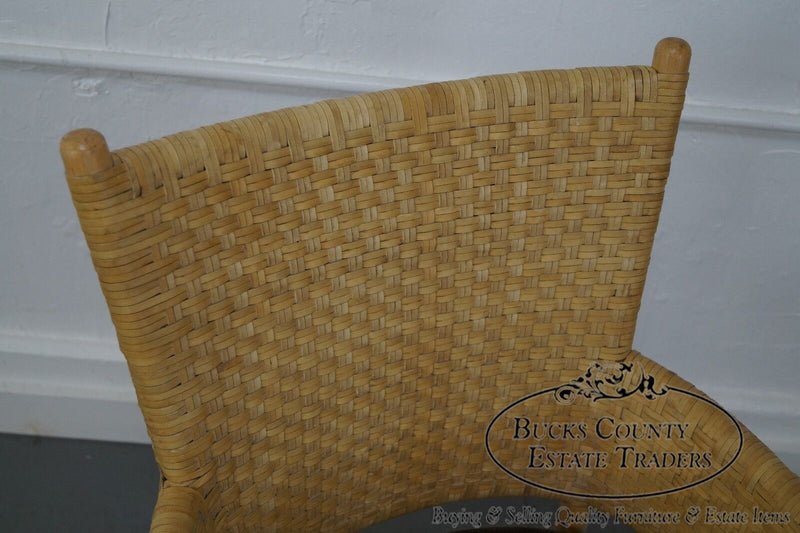 Quality Rattan & Woven Leather Arm Chair