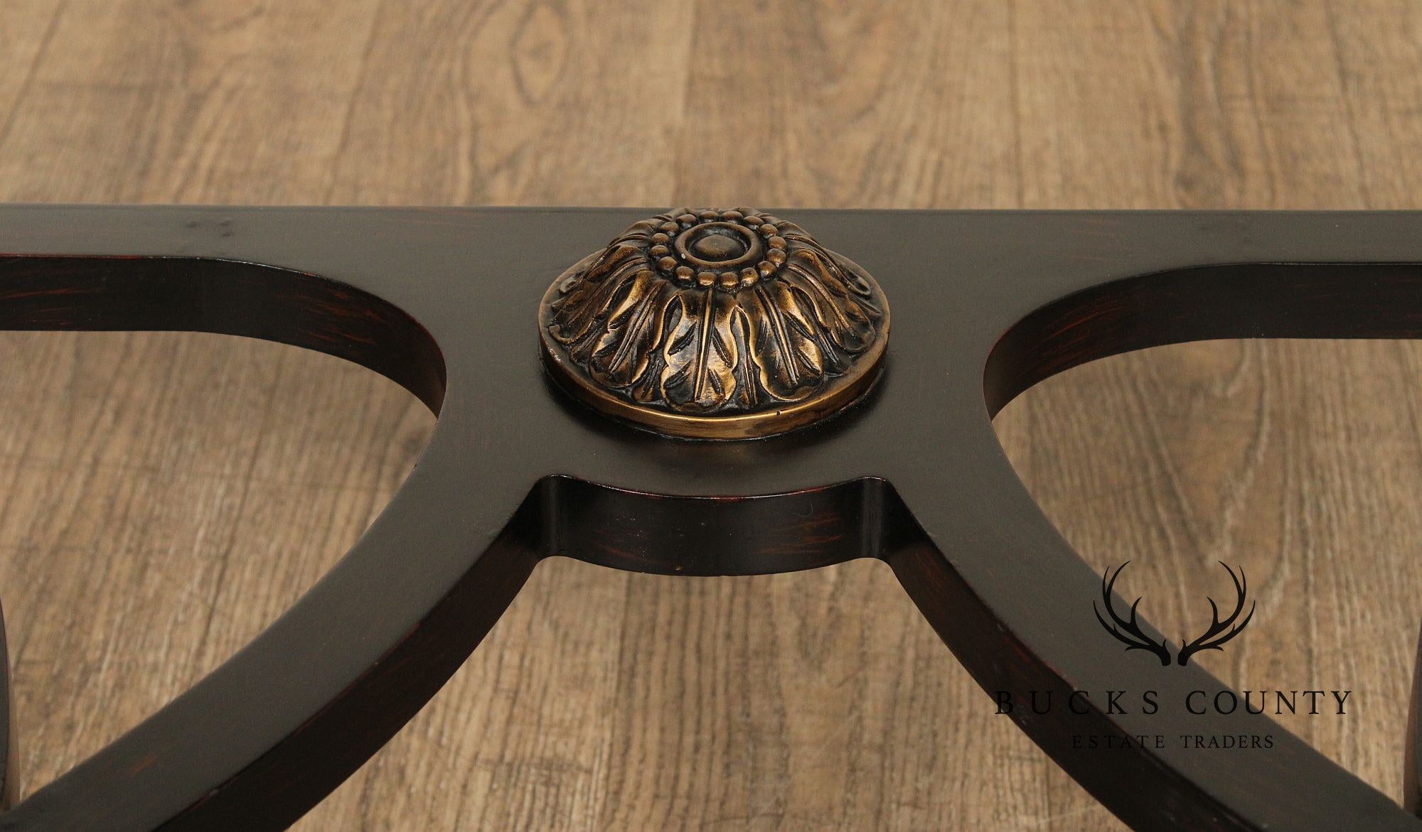 French Regency Style Ebonized Console Table