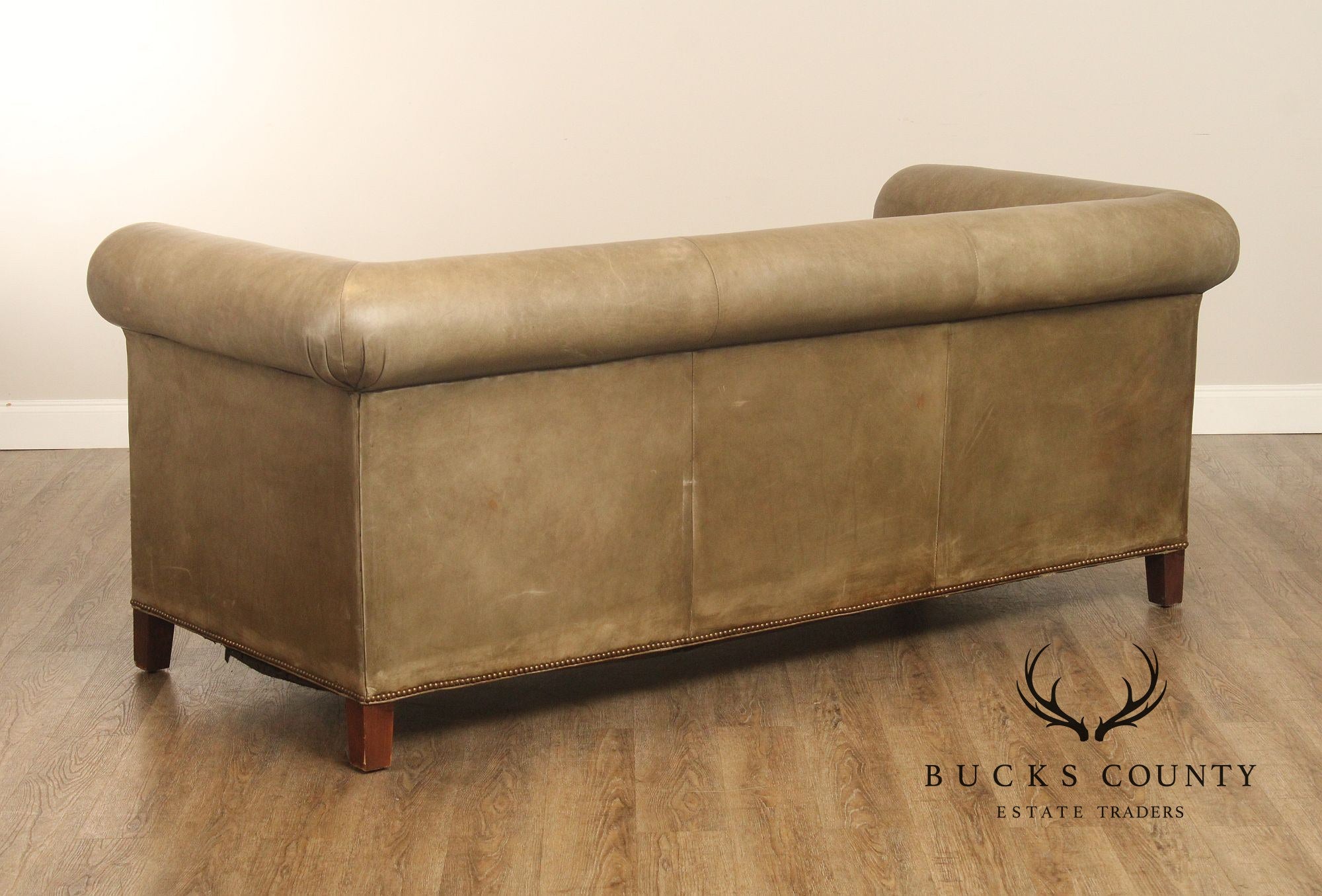 Ralph Lauren Even Arm Leather Sofa