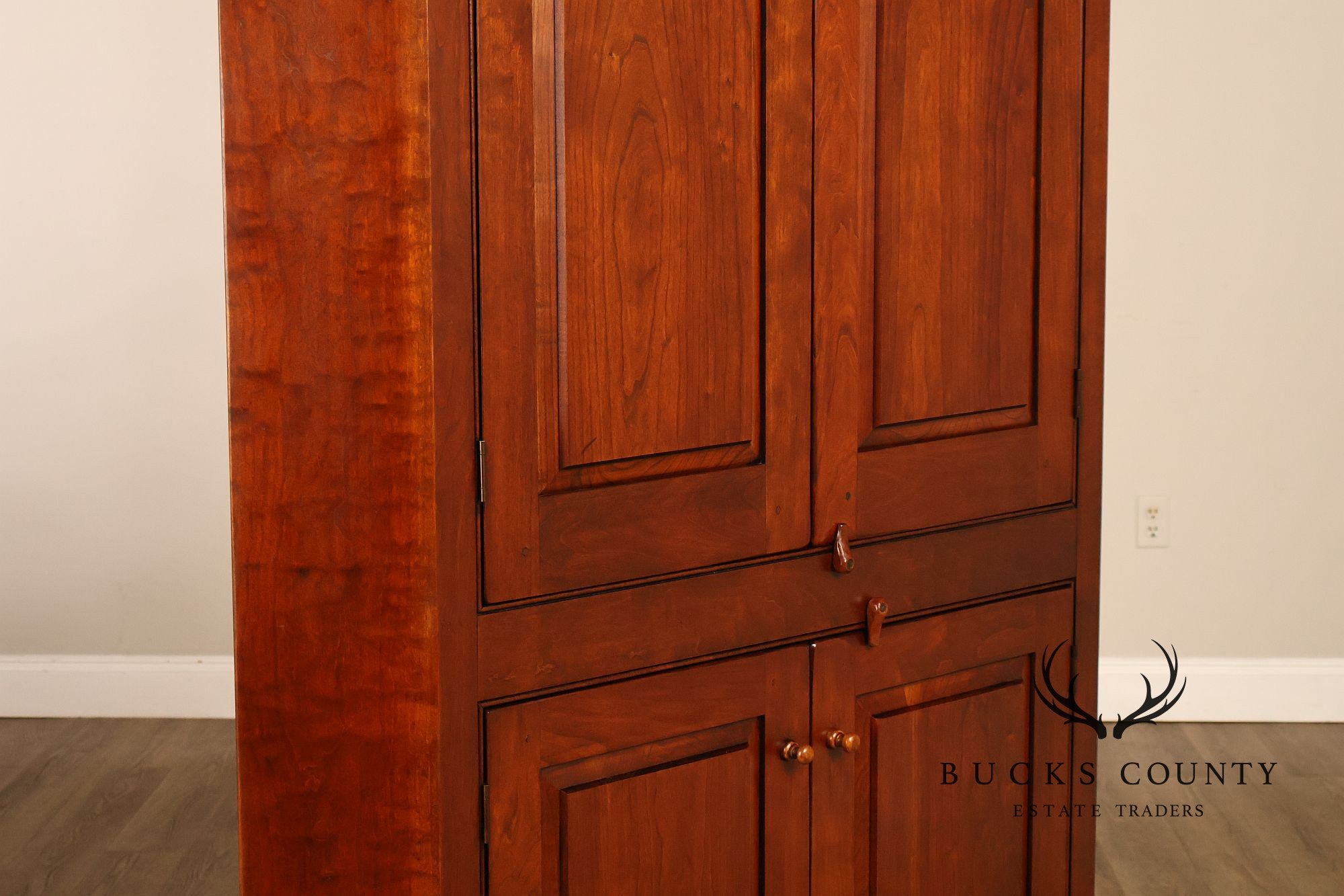 Piper Classics Custom Pine Blind Door Corner Cabinet