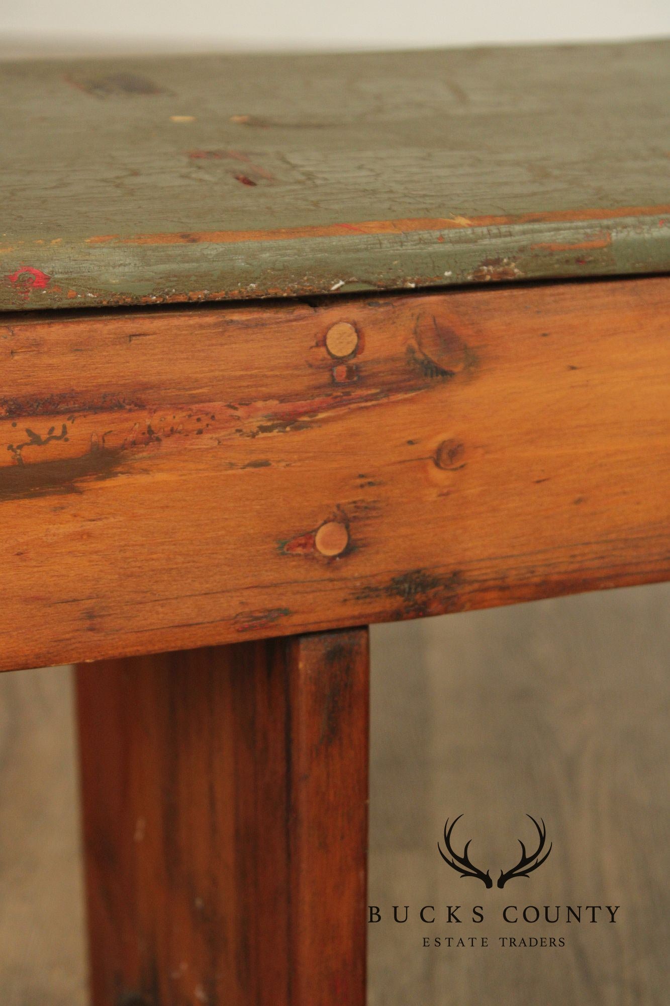 Antique Primitive Pine Bench