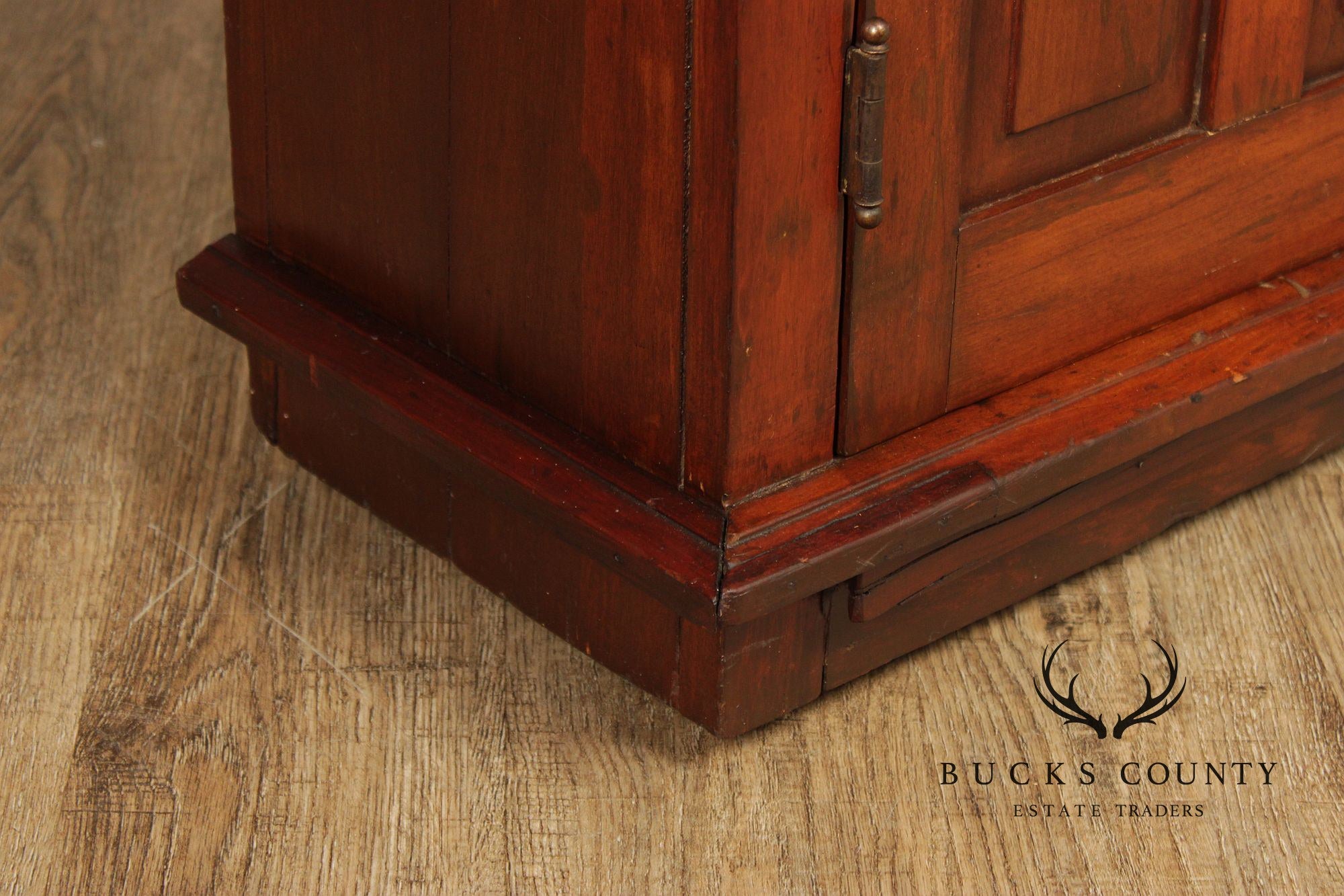 Antique Country Pine Two Door Pantry Cupboard