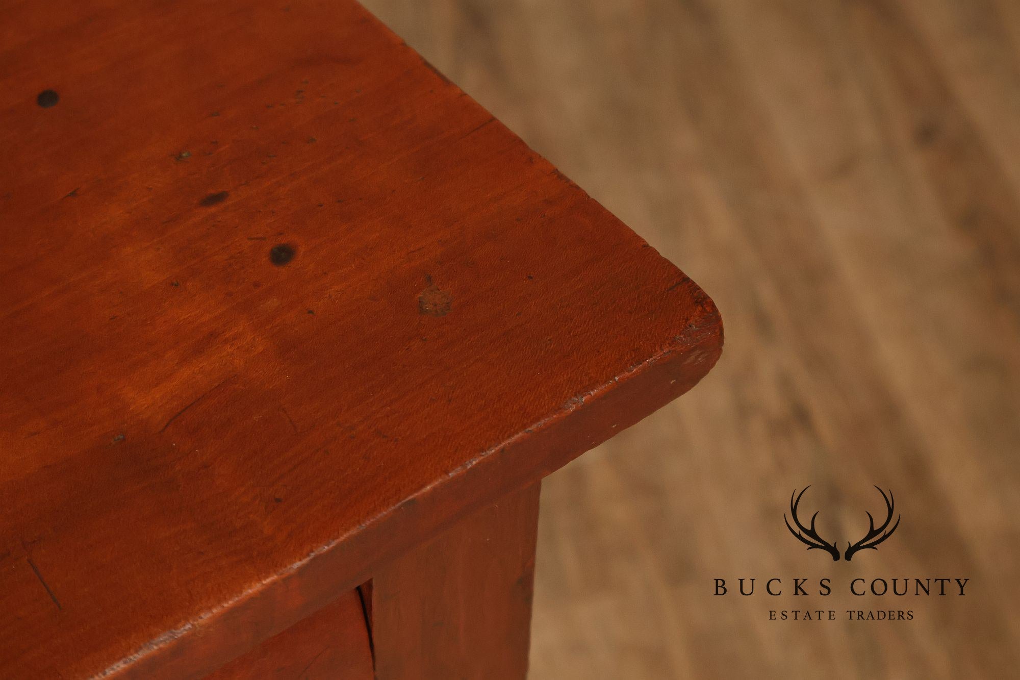 Antique American Empire Poplar Work Table