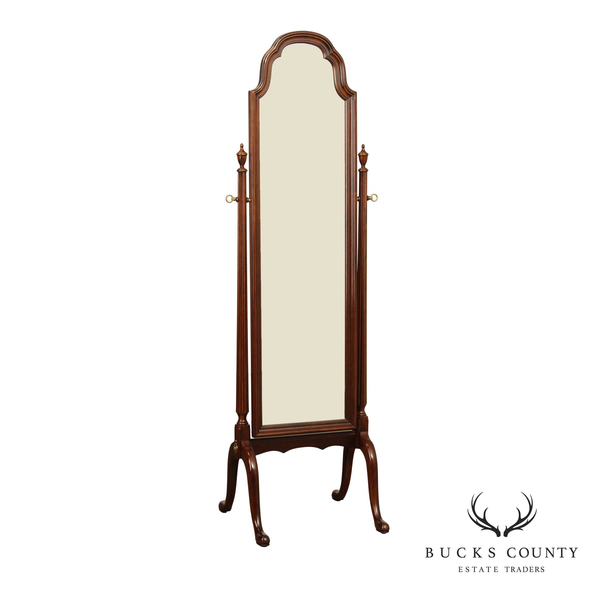 Ethan Allen 'Georgian Court' Cherry Cheval Mirror