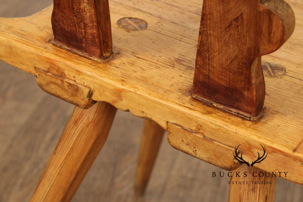 Antique Rustic European Windsor Chair