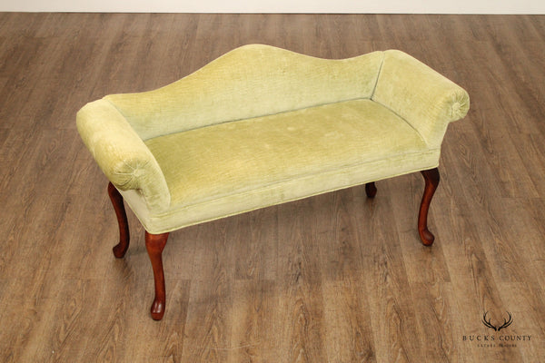 Queen Anne Style Upholstered End of Bed Bench