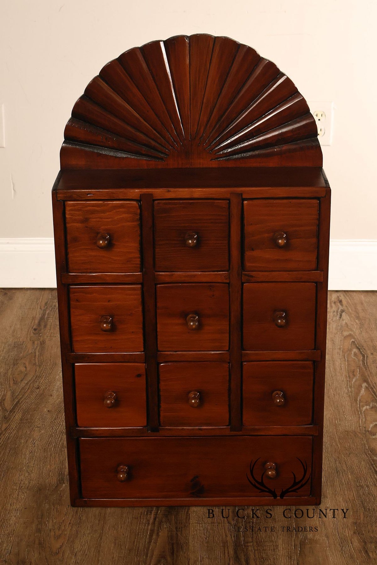 Stephen Von Hohen Bucks County Collection Colonial Style Pine Spice Cabinet