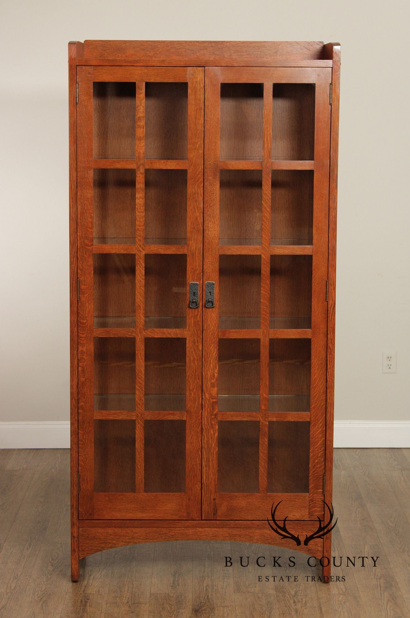 Stickley Mission Collection Oak Display Cabinet