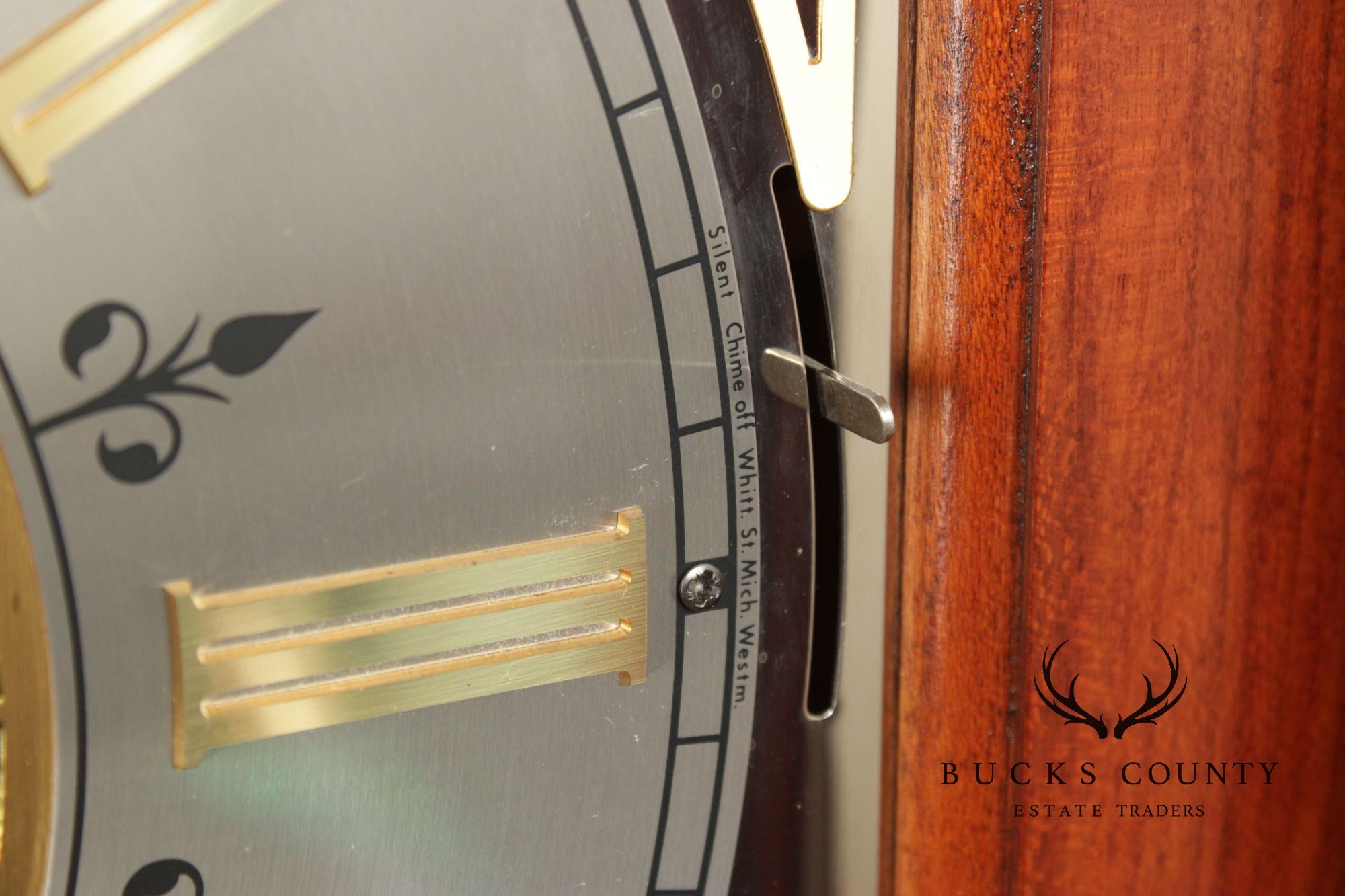 Sligh Federal Style Inlaid Mahogany Grandfather Clock