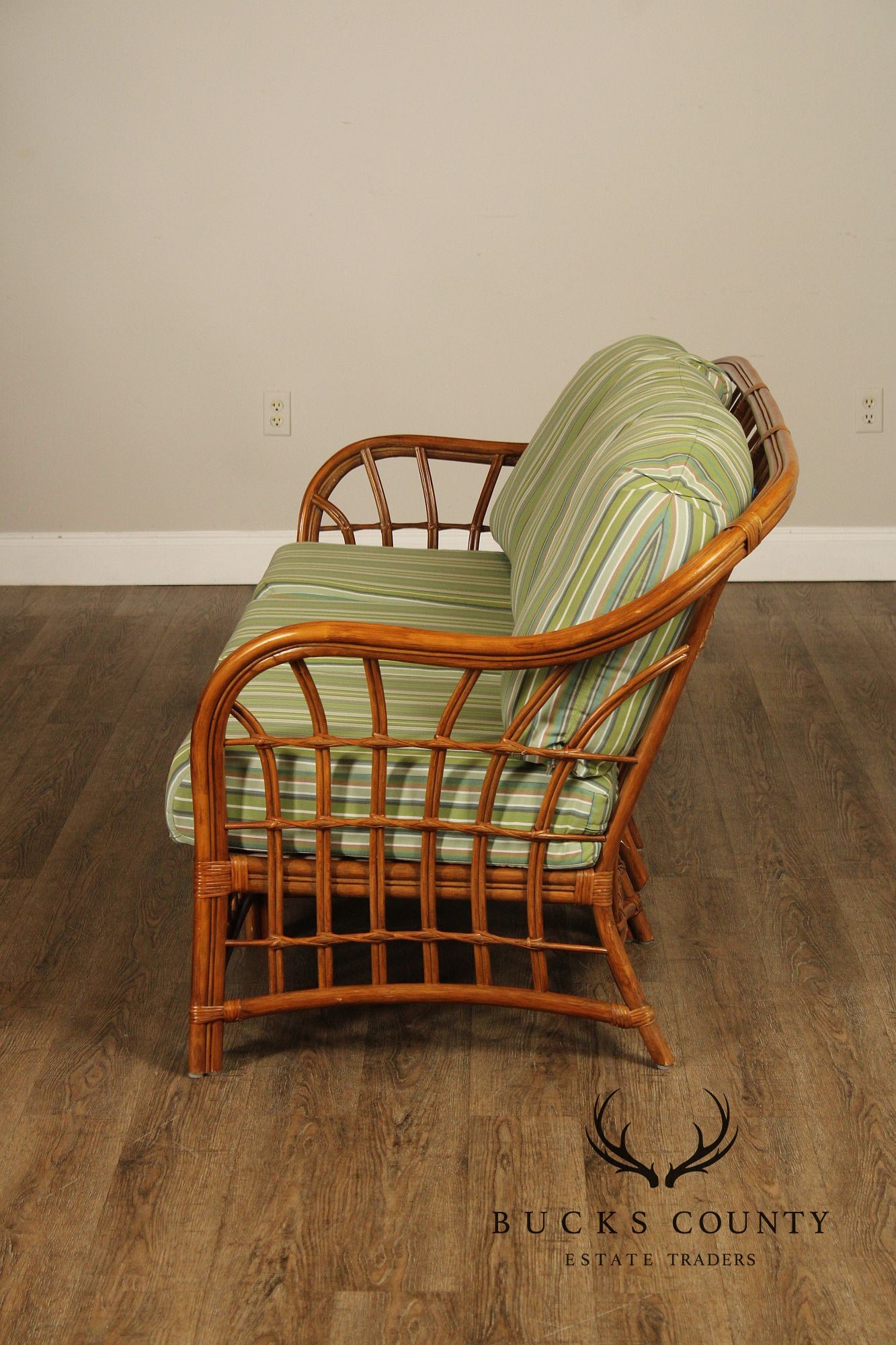 South Sea 'New Kauai' Rattan Sofa With Sunbrella Cushions